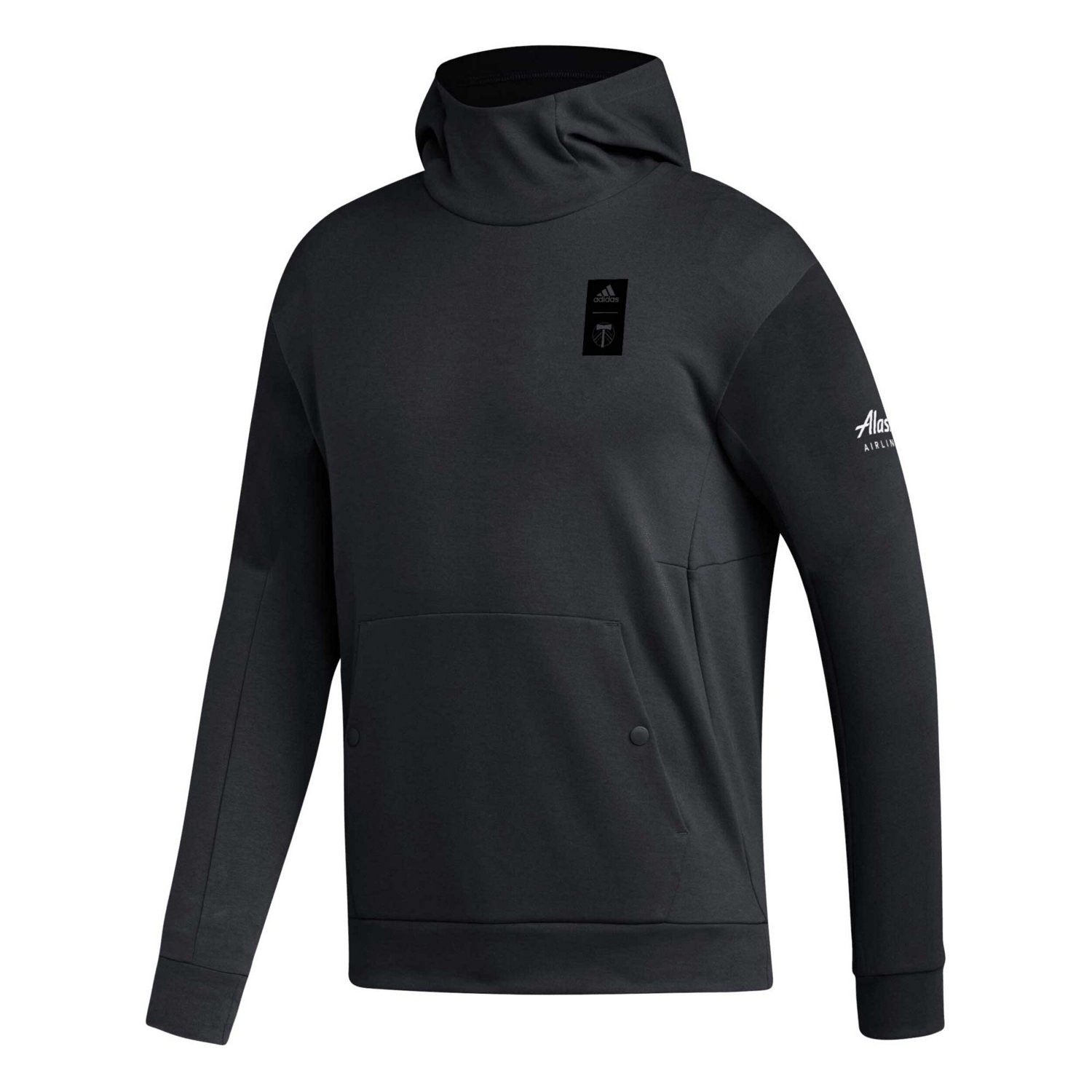adidas Portland Timbers 2023 Player Travel Pullover Hoodie - view number 2