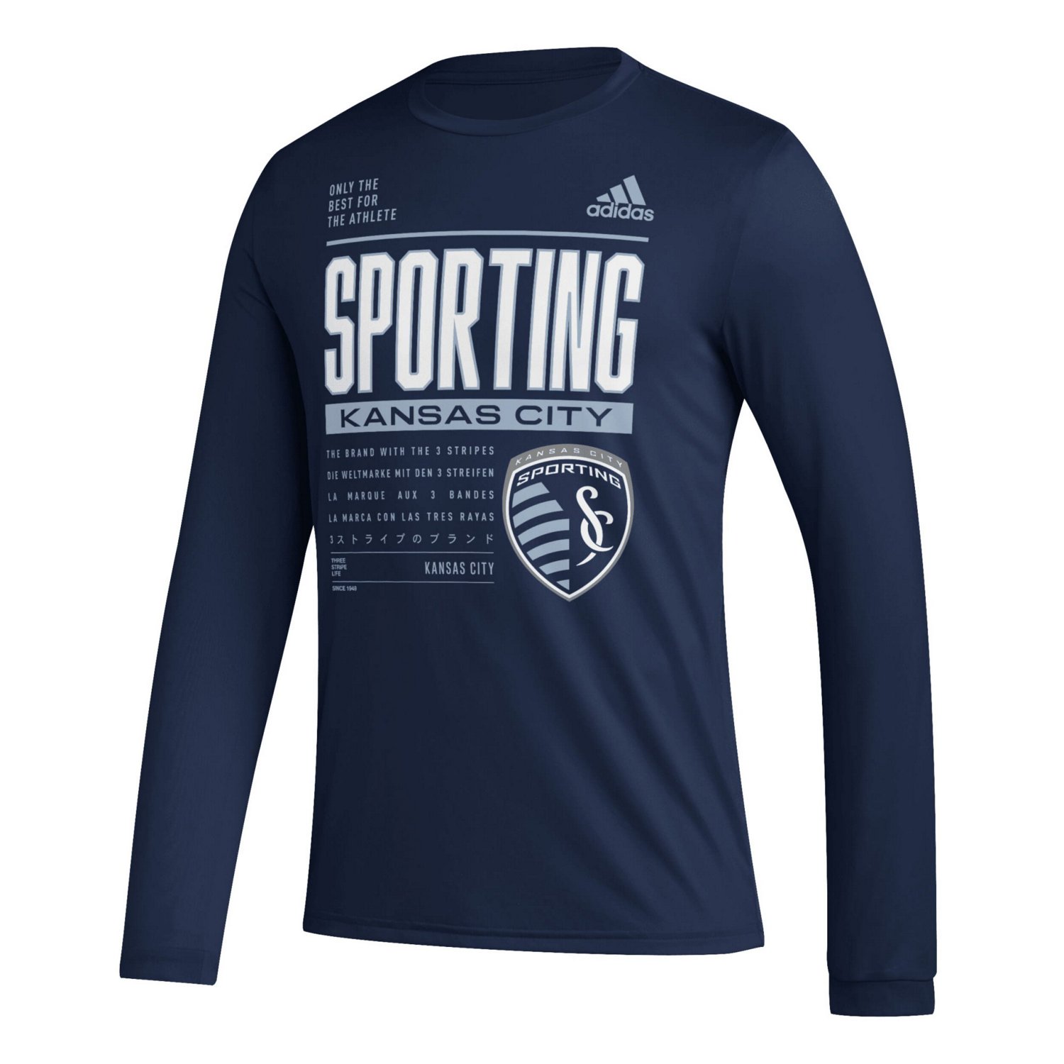 adidas Sporting Kansas City 2023 Club DNA Long Sleeve AEROREADY T-Shirt - view number 2