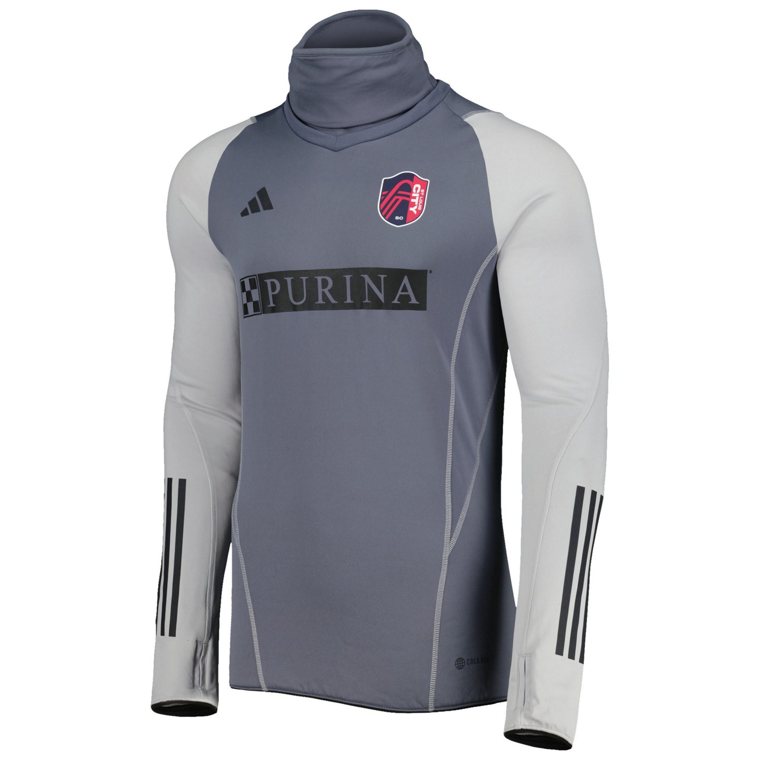 adidas St Louis City SC Warm Raglan COLDRDY Top