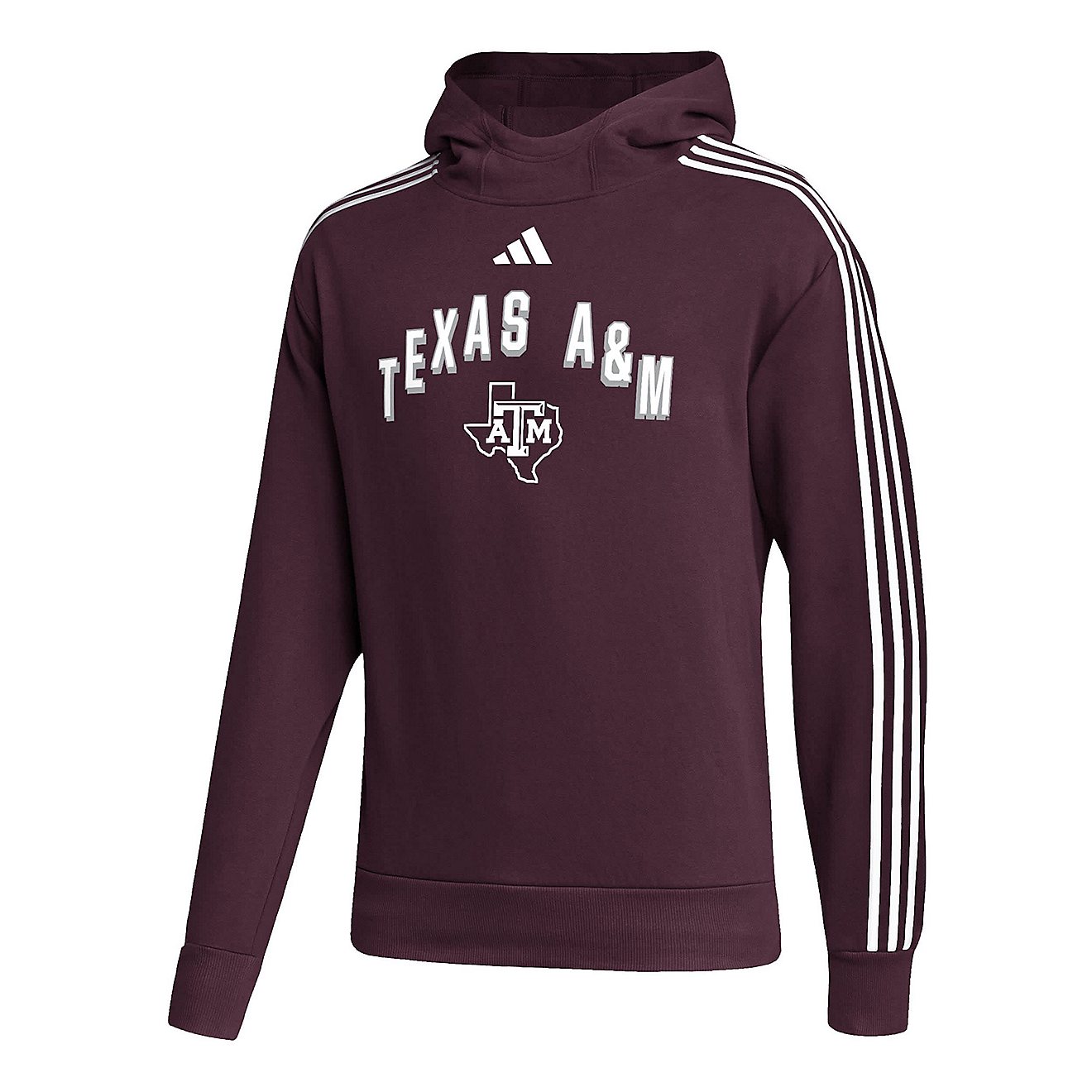 adidas Texas AM Aggies Step Up Pullover Hoodie                                                                                   - view number 2