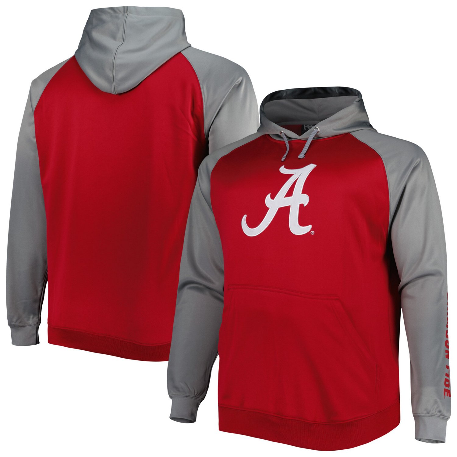 Alabama Tide Big  Tall Raglan Fleece Pullover Hoodie - view number 1