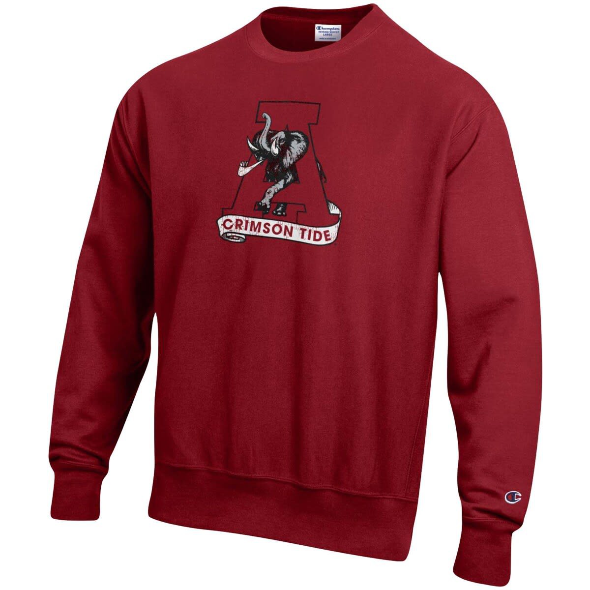 Champion Alabama Crimson Tide Vault Logo Reverse Weave Pullover Sweatshirt Academy