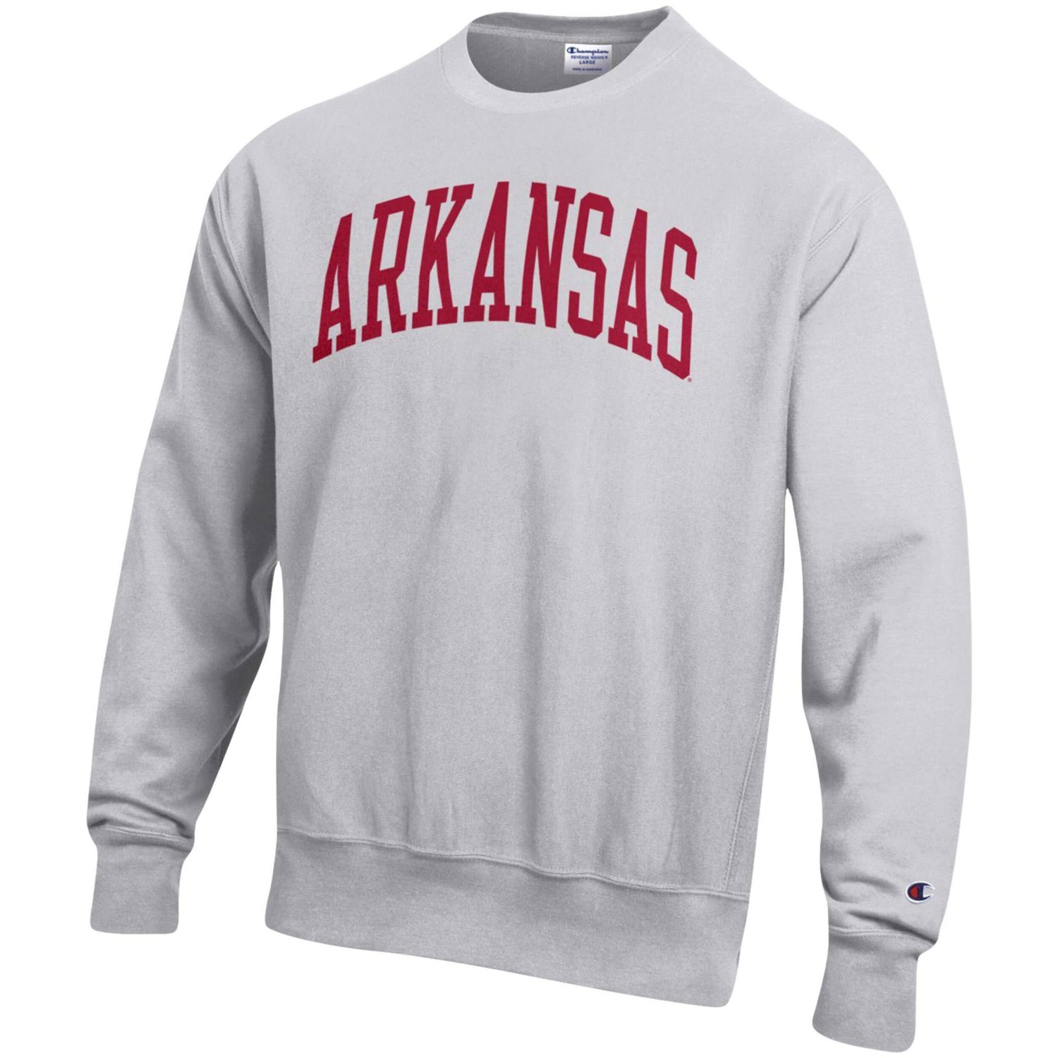 Champion Arkansas Razorbacks Big  Tall Reverse Weave Fleece Crewneck Pullover Sweatshirt - view number 2