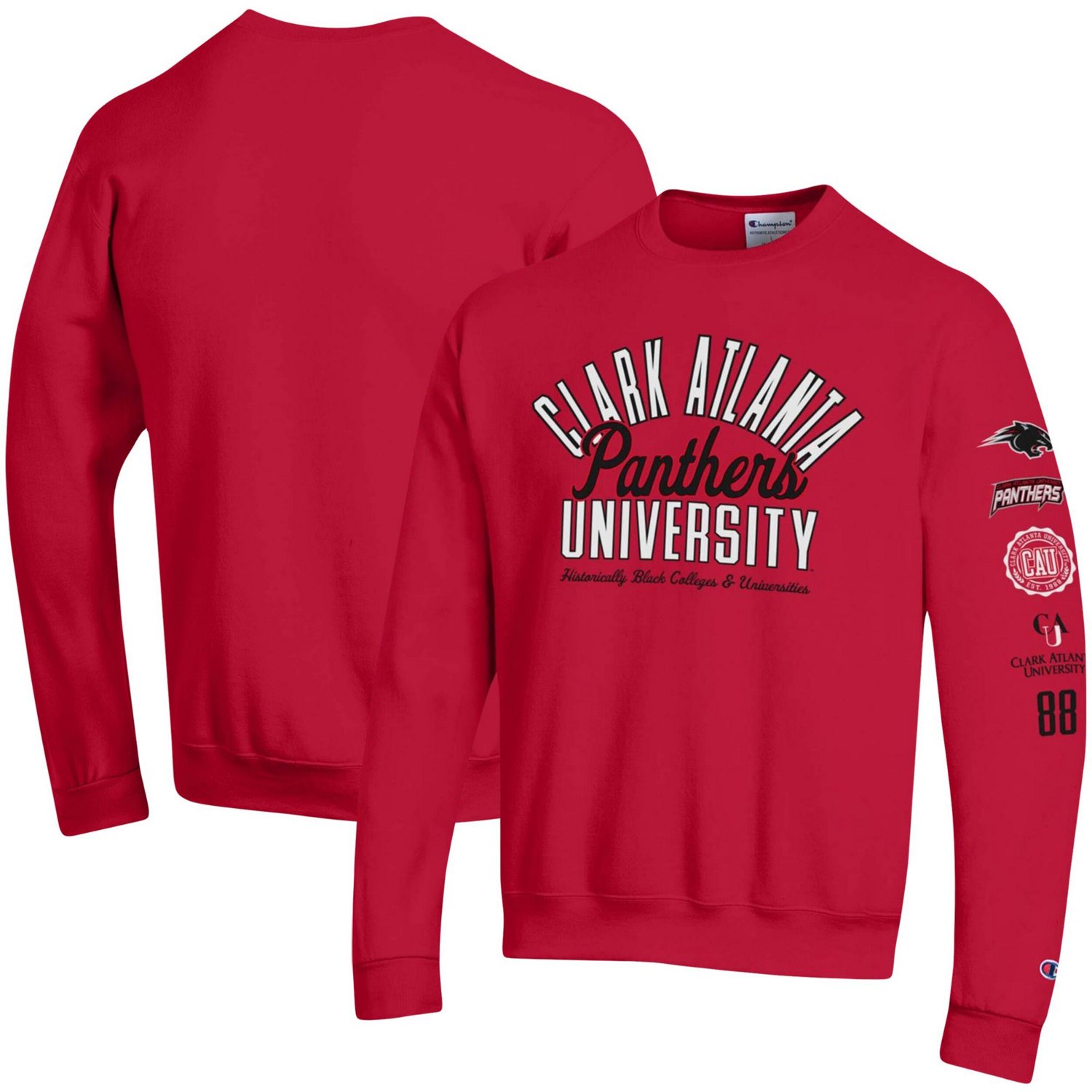 Champion Clark Atlanta University Panthers 2 Hit Powerblend Pullover Sweatshirt