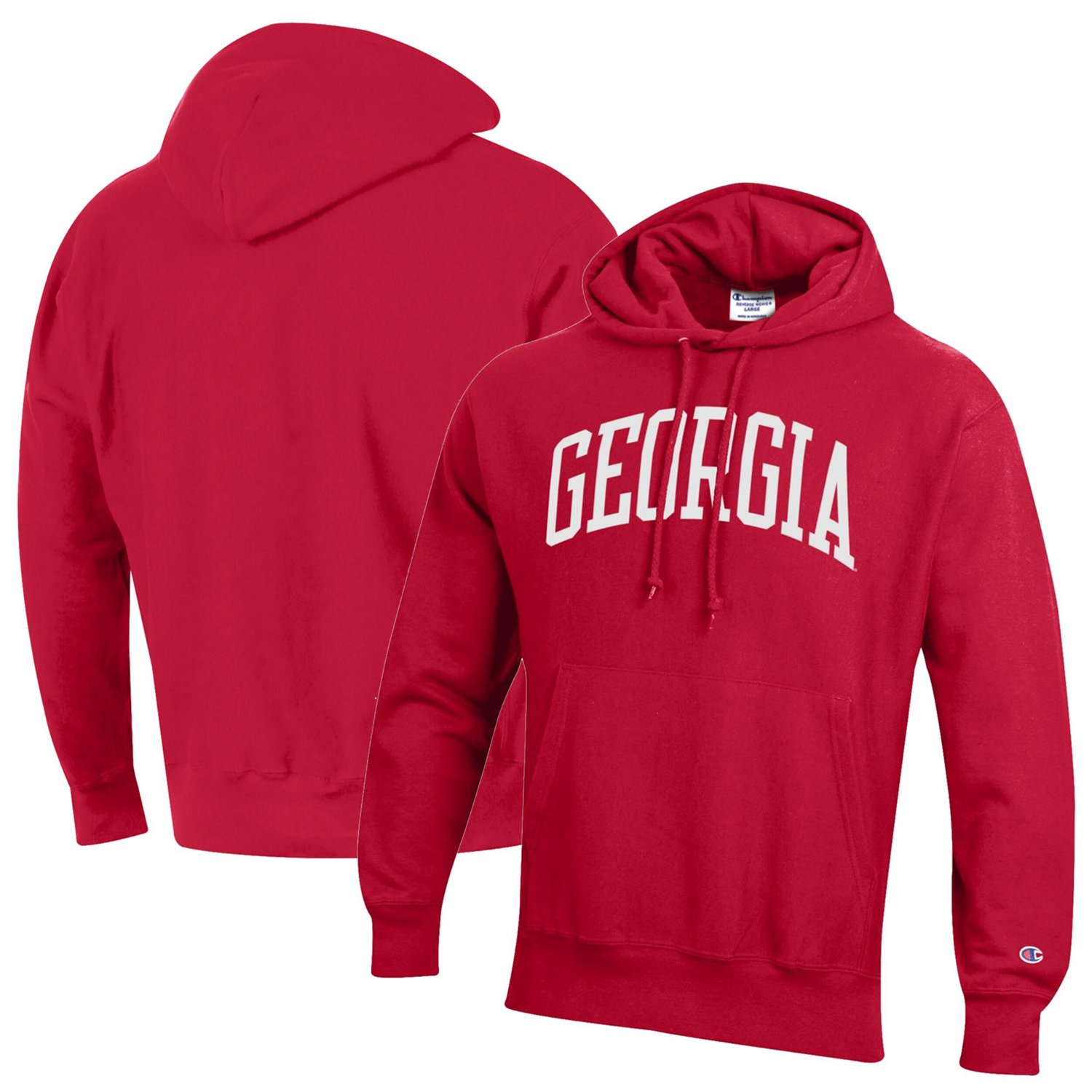 Champion Georgia Bulldogs Team Arch Reverse Weave Pullover Hoodie                                                                - view number 1