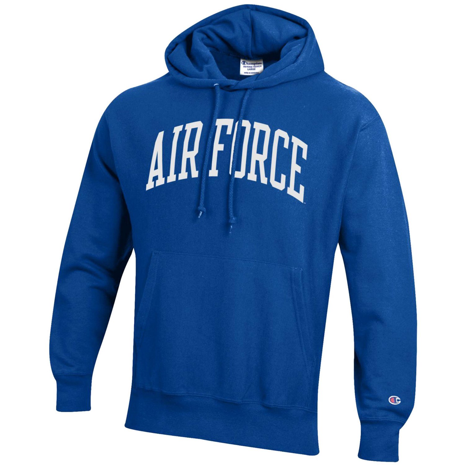 Champion Heathered Gray Air Force Falcons Team Arch Reverse Weave Pullover Hoodie - view number 2