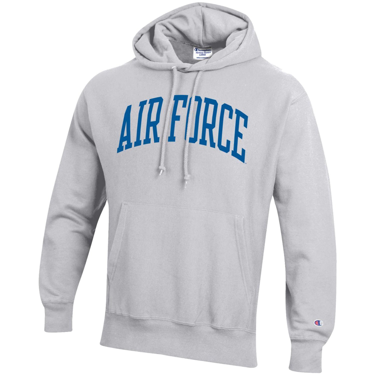 Champion Heathered Gray Air Force Falcons Team Arch Reverse Weave Pullover Hoodie - view number 2