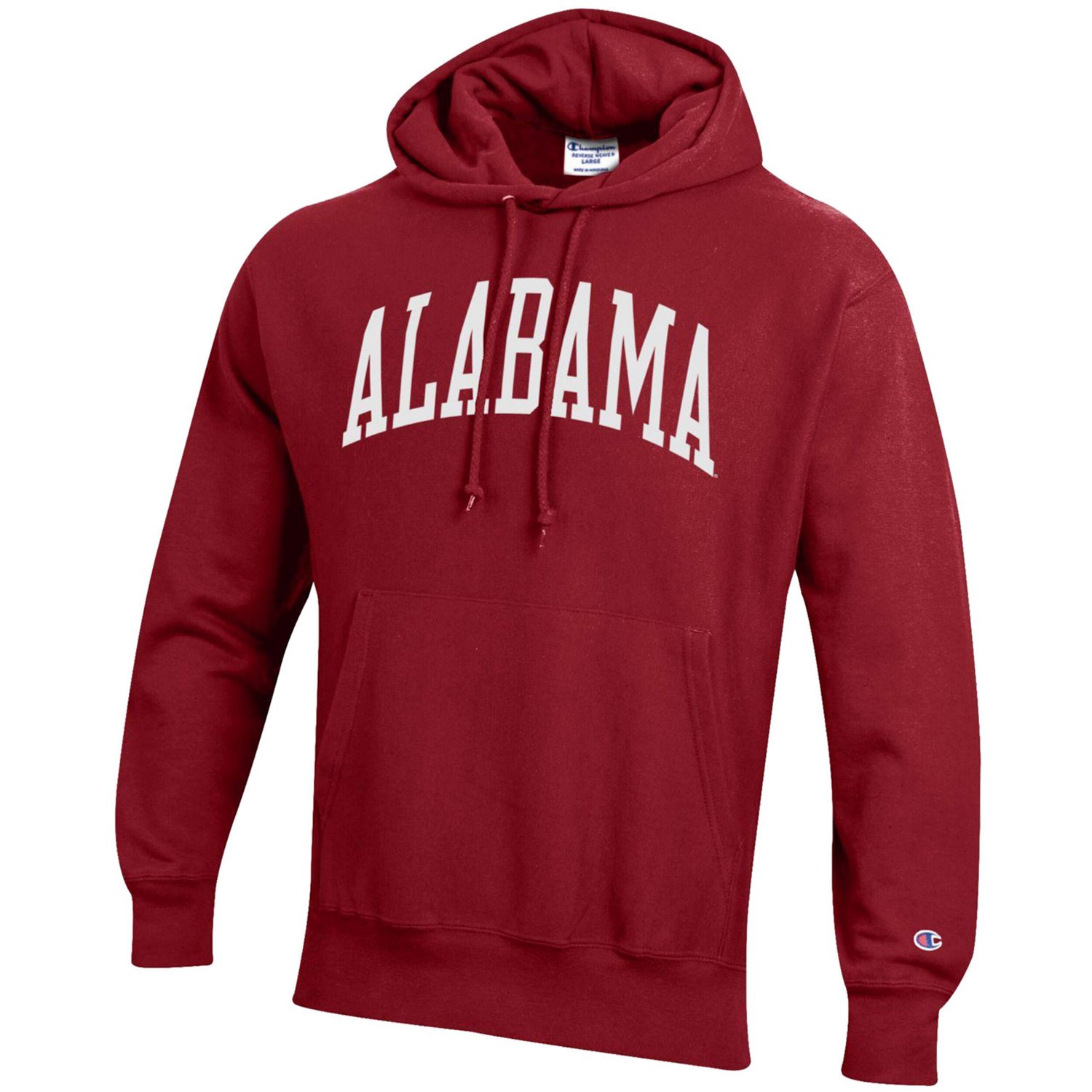 Champion Heathered Gray Alabama Crimson Tide Big  Tall Reverse Weave Fleece Pullover Hoodie Sweatshirt - view number 2
