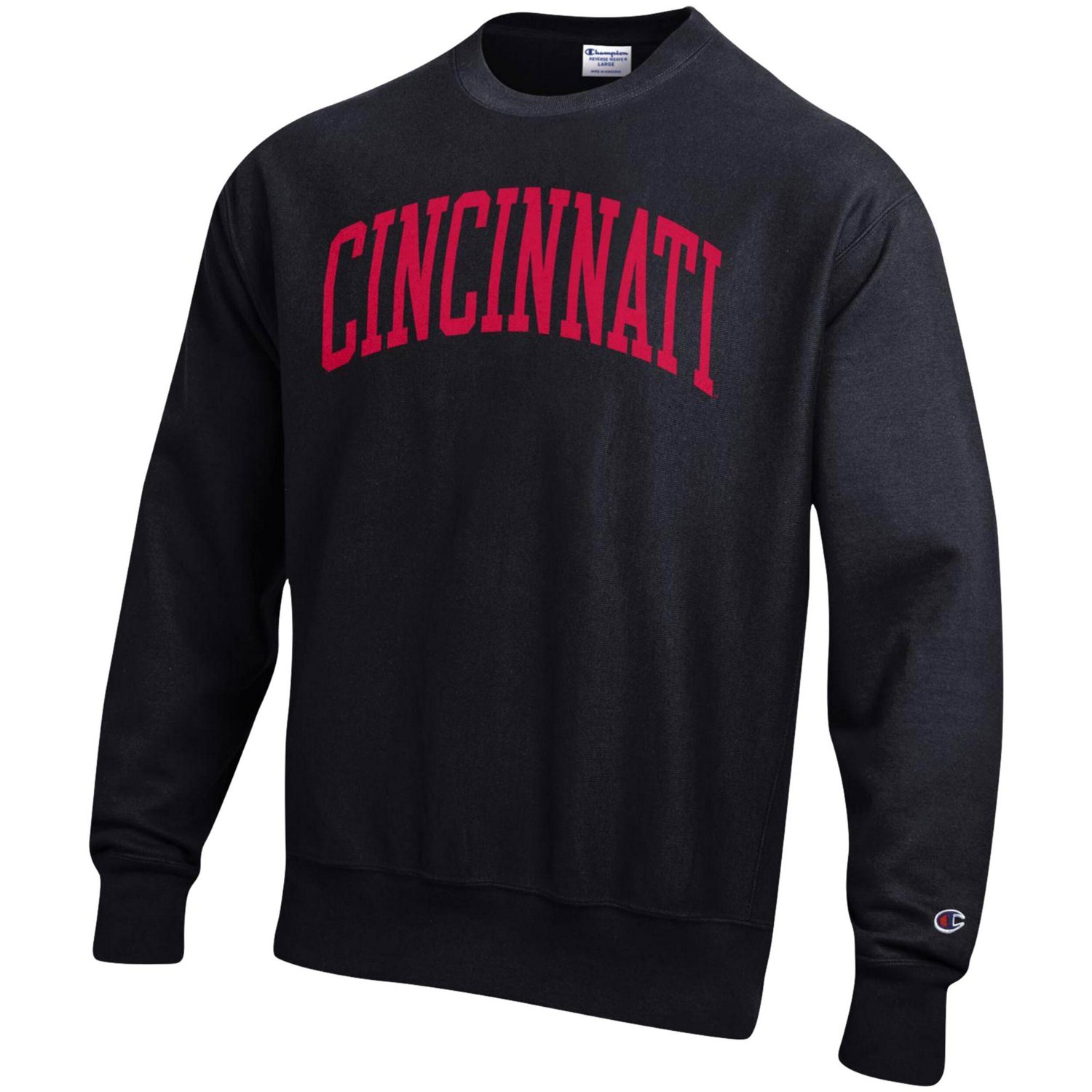 Champion Heathered Gray Cincinnati Bearcats Arch Reverse Weave Pullover Sweatshirt - view number 2