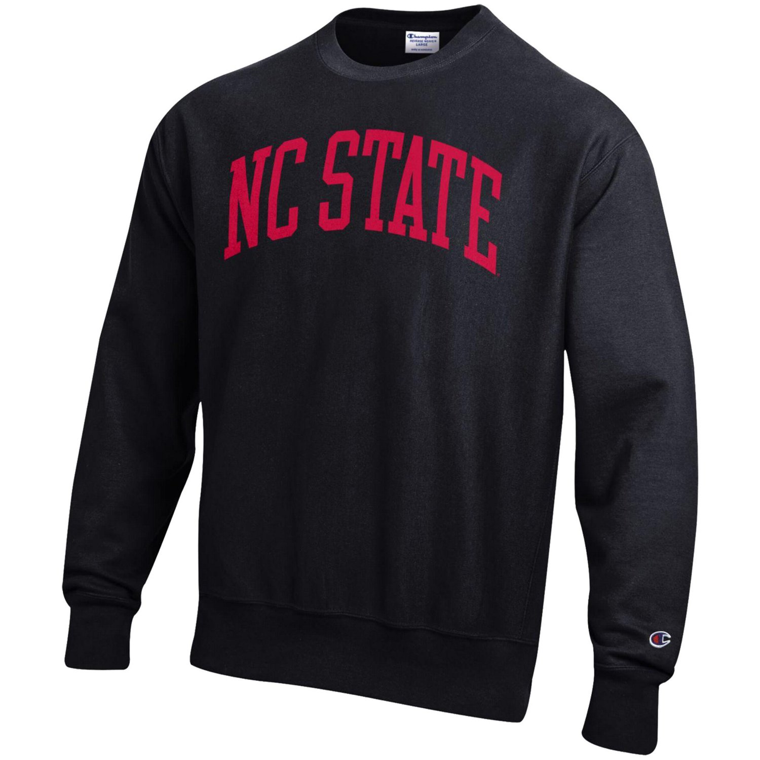 Champion Heathered Gray NC State Wolfpack Arch Reverse Weave Pullover Sweatshirt