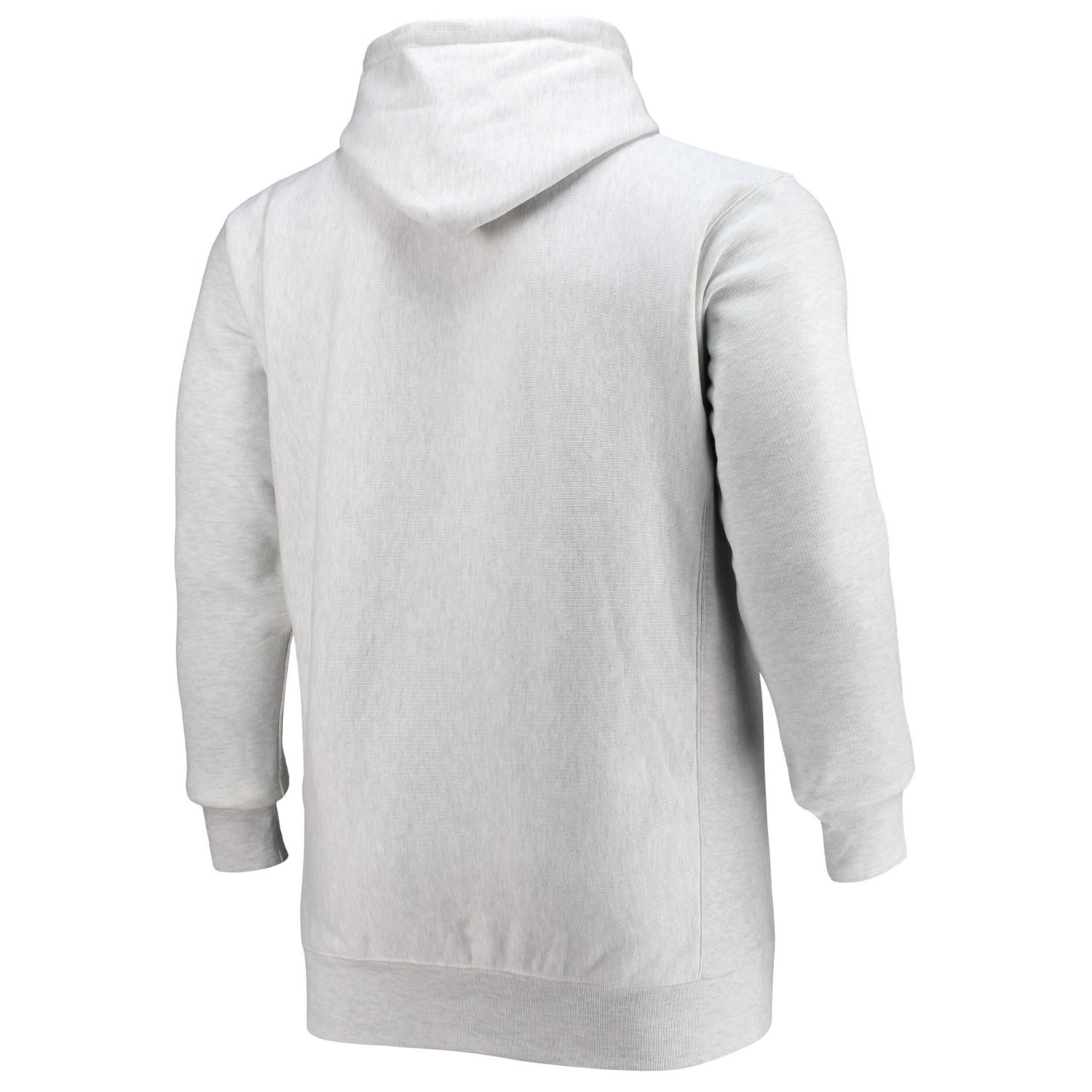 Champion Heathered Gray North Carolina Tar Heels Big  Tall Reverse Weave Fleece Pullover Hoodie Sweatshirt - view number 3