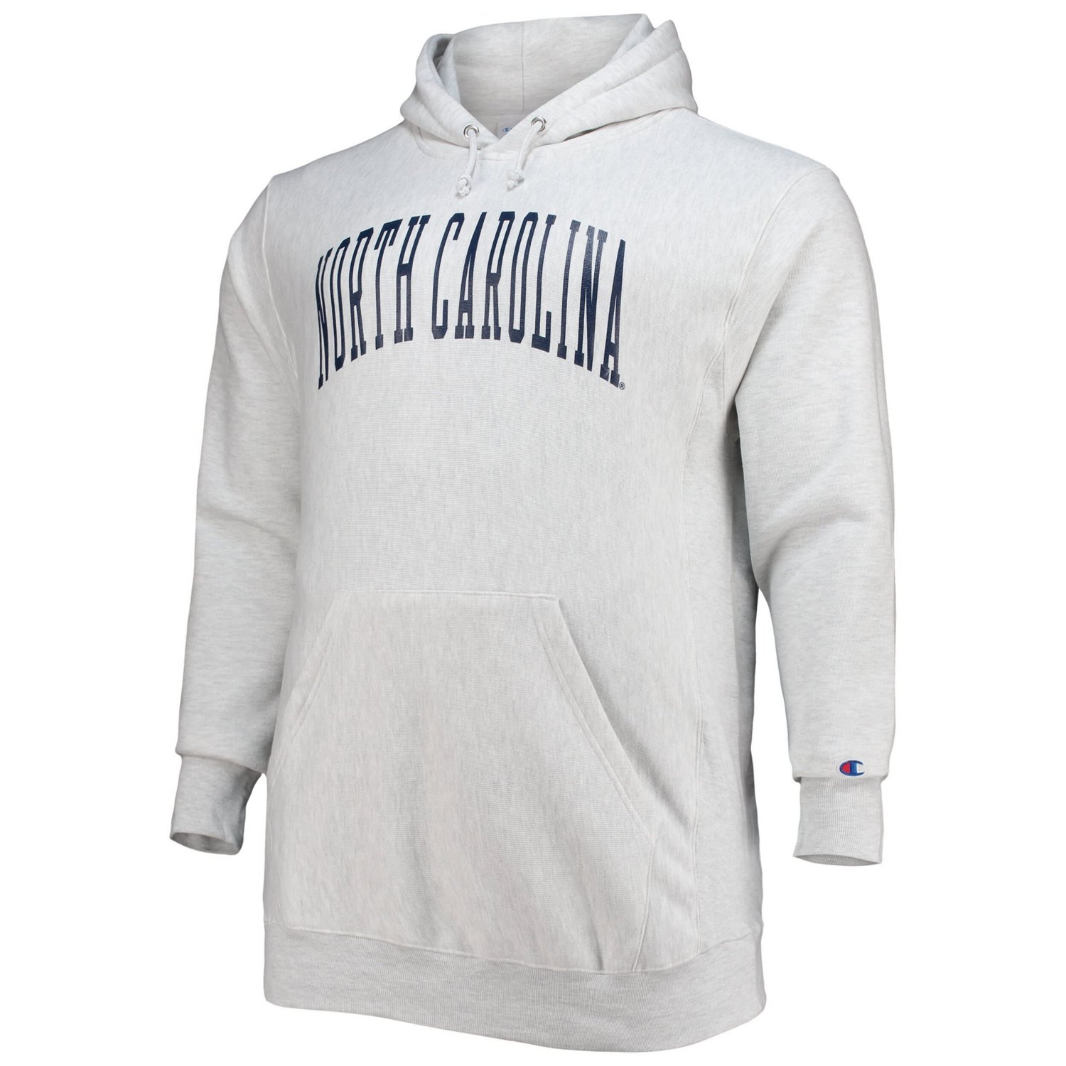 Champion Heathered Gray North Carolina Tar Heels Big  Tall Reverse Weave Fleece Pullover Hoodie Sweatshirt - view number 2