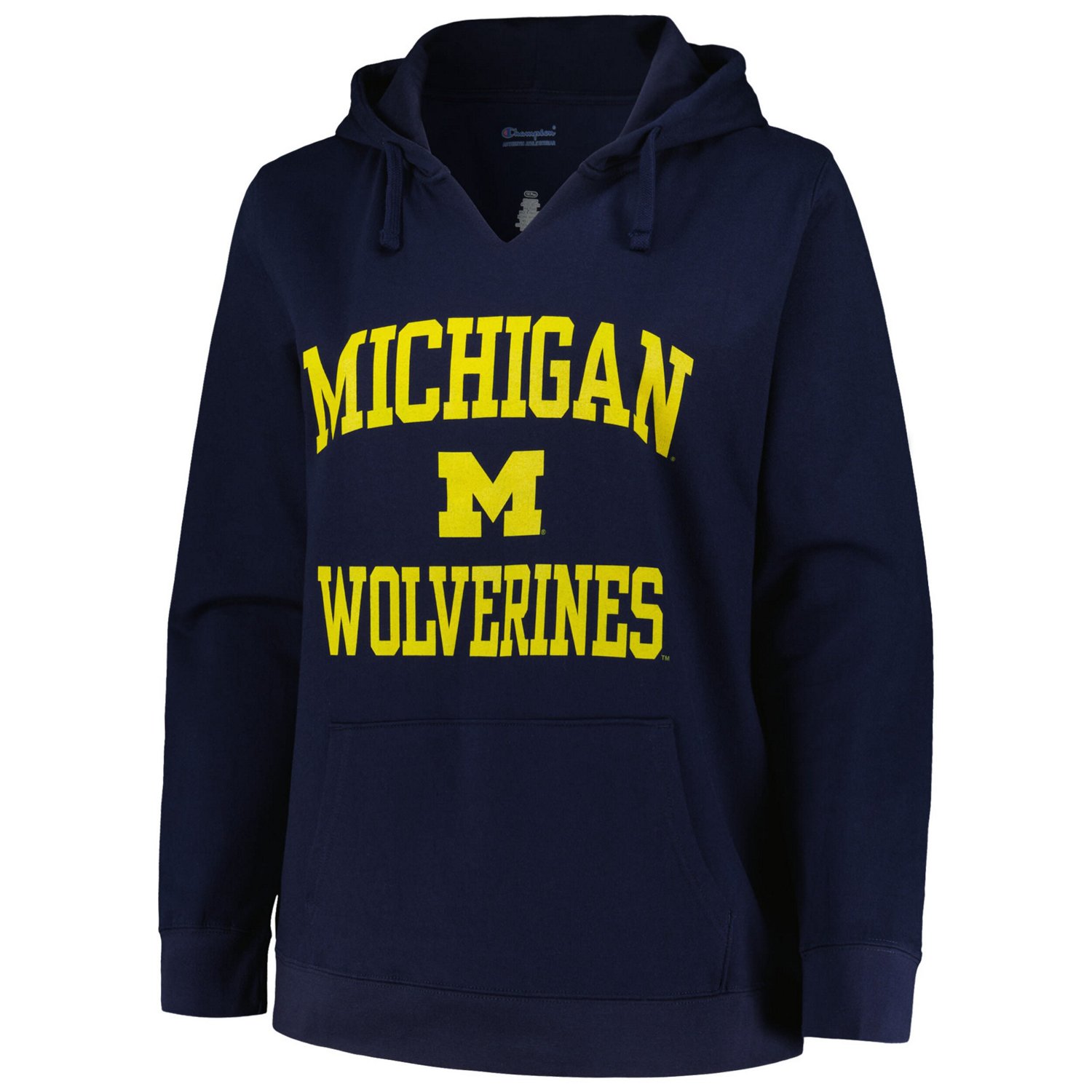 Champion Michigan Wolverines Plus Size Heart  Soul Notch Neck Pullover                                                           - view number 2