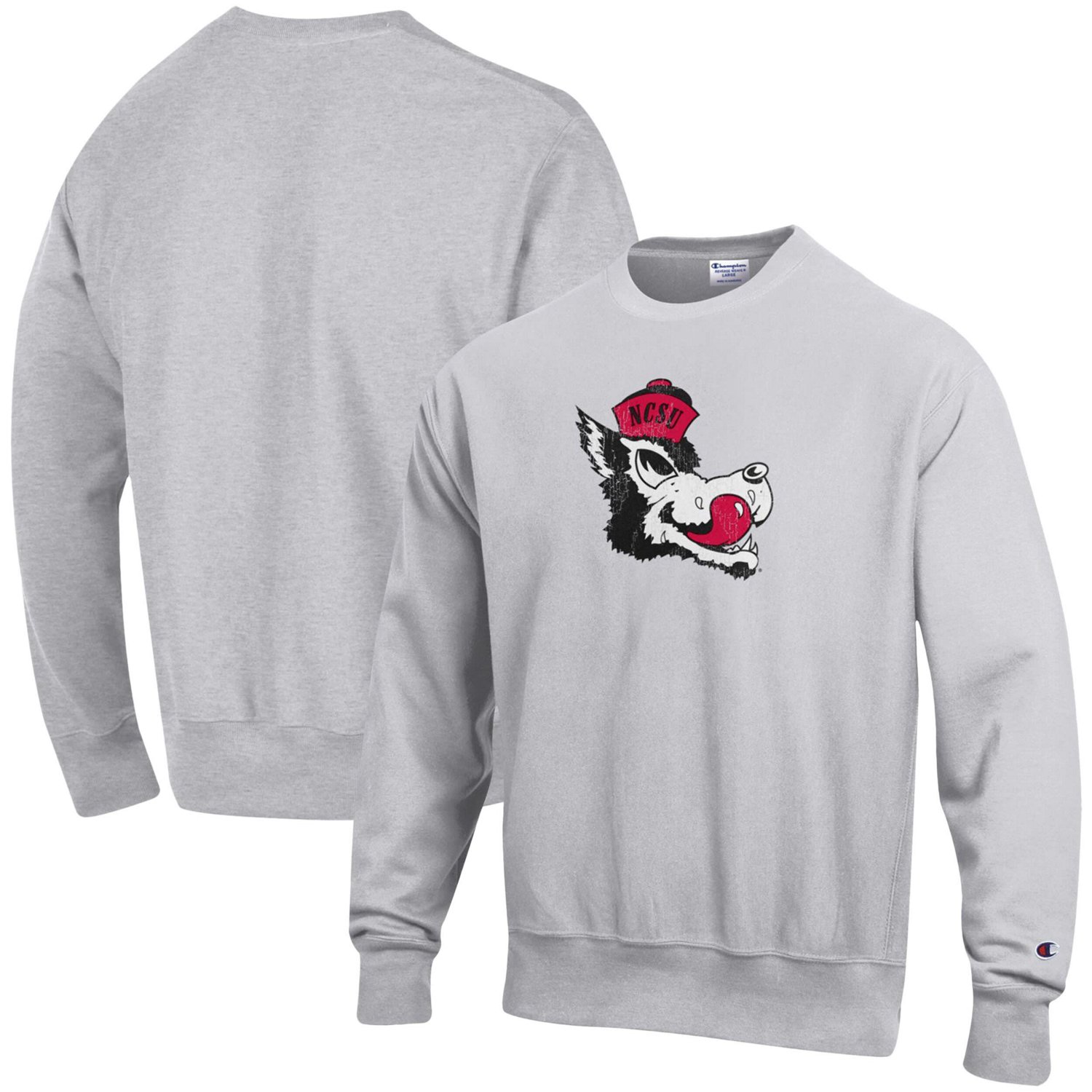 Champion NC State Wolfpack Vault Logo Reverse Weave Pullover Sweatshirt