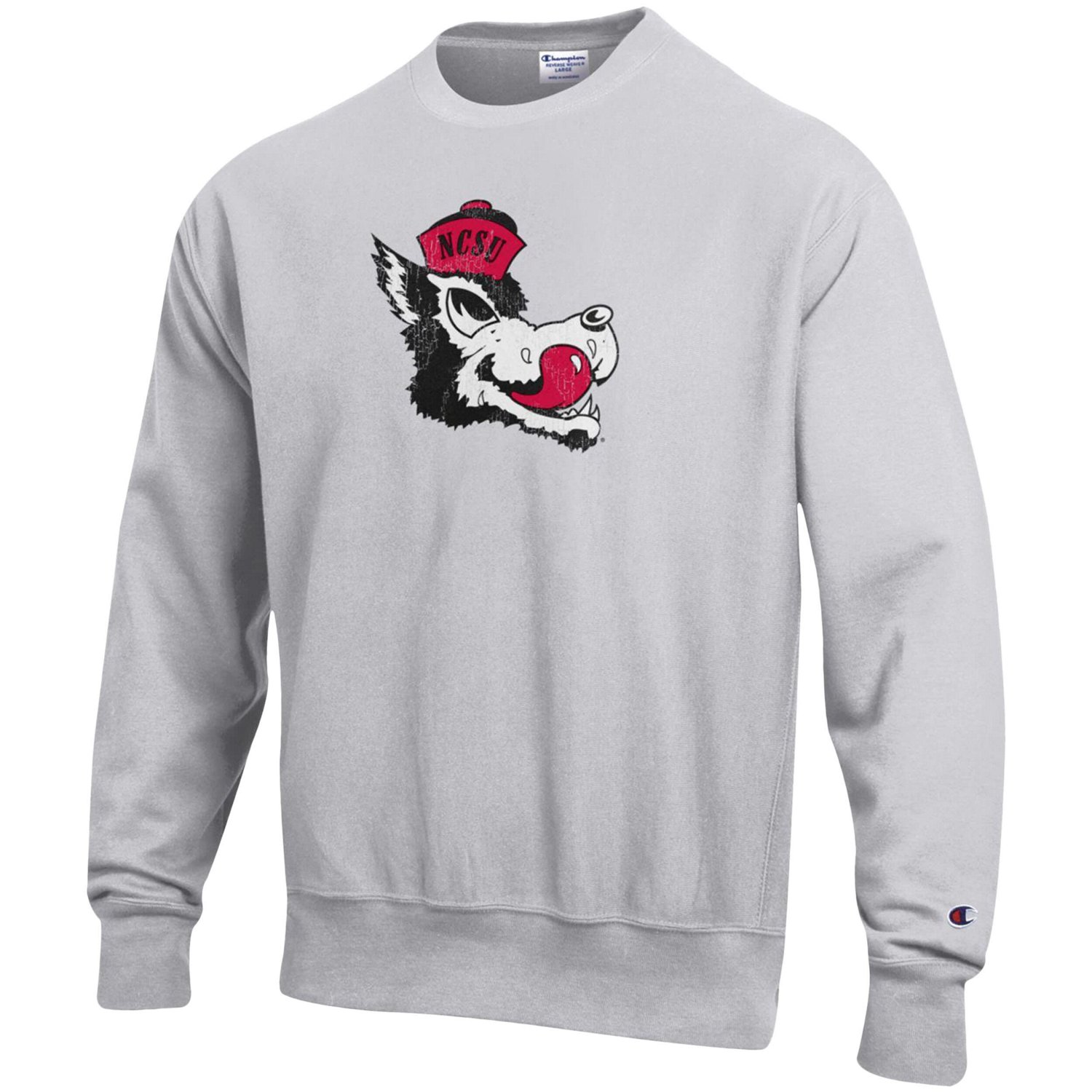 Champion NC State Wolfpack Vault Logo Reverse Weave Pullover Sweatshirt - view number 2