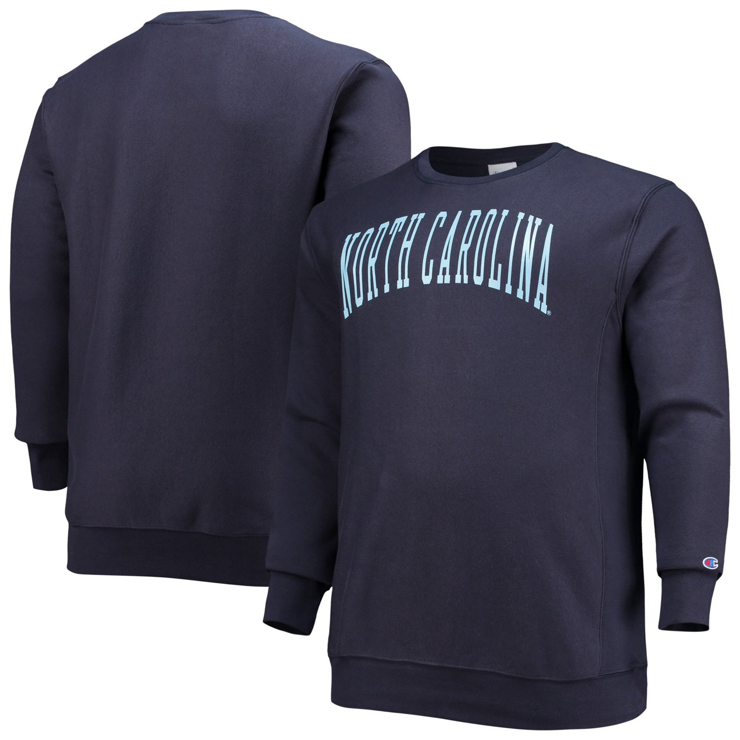 Champion North Carolina Tar Heels Big  Tall Reverse Weave Fleece Crewneck Pullover Sweatshirt - view number 1