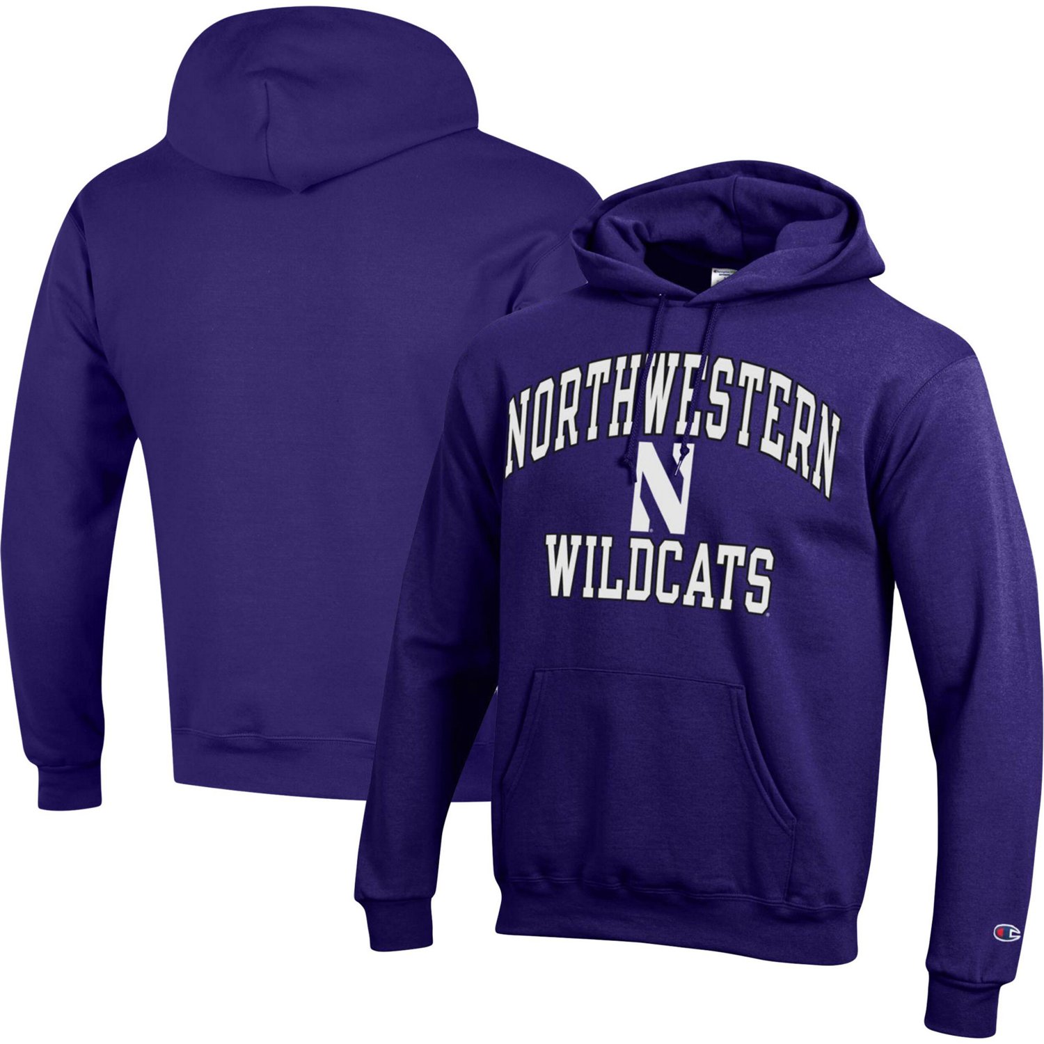 Champion Northwestern Wildcats High Motor Pullover Hoodie