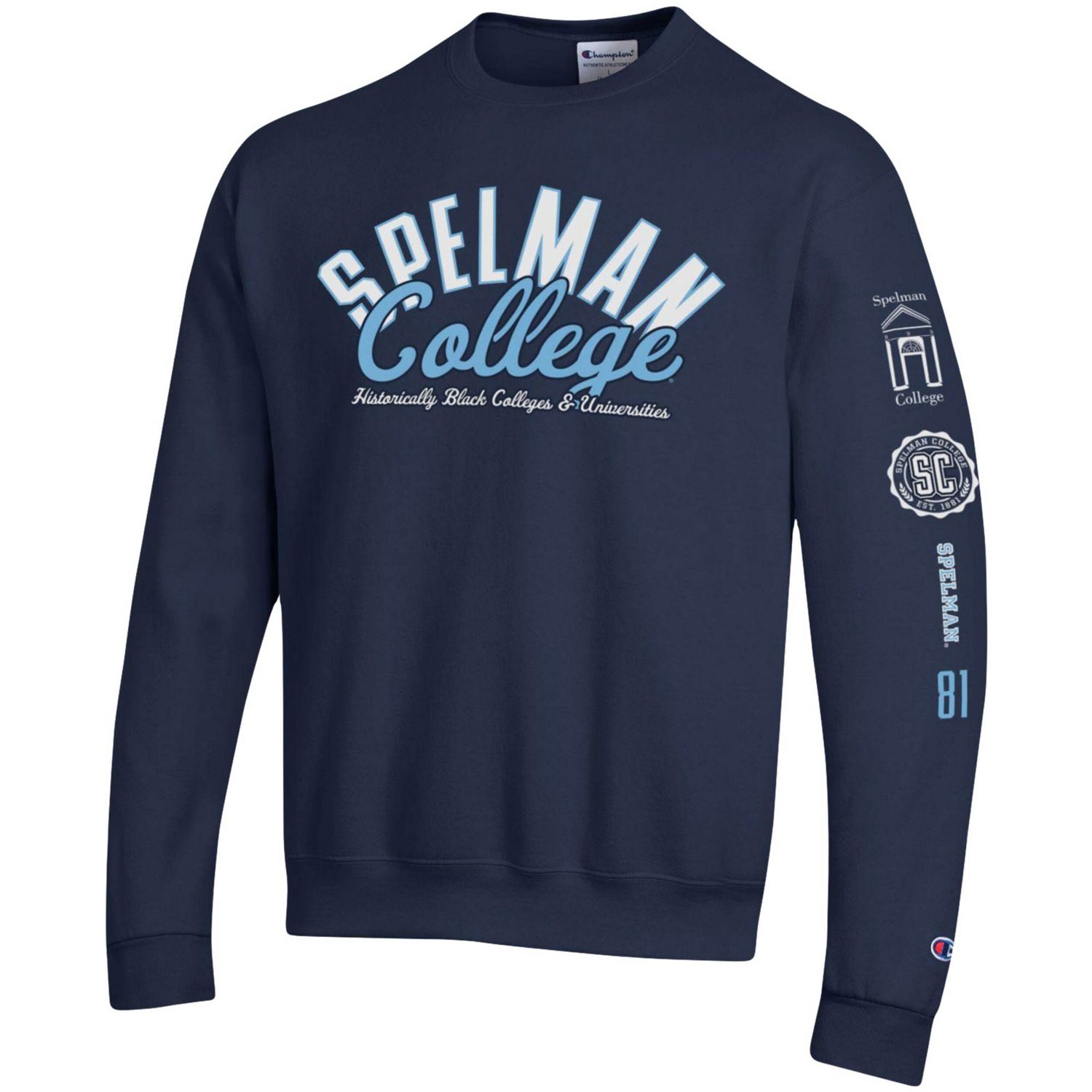Champion Spelman College Jaguars 2-Hit Powerblend Pullover Sweatshirt - view number 2