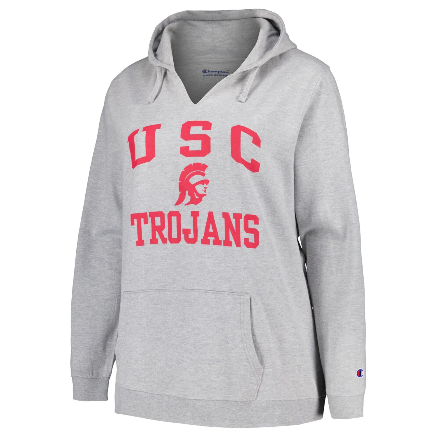 Champion USC Trojans Plus Heart  Soul Notch Neck Pullover