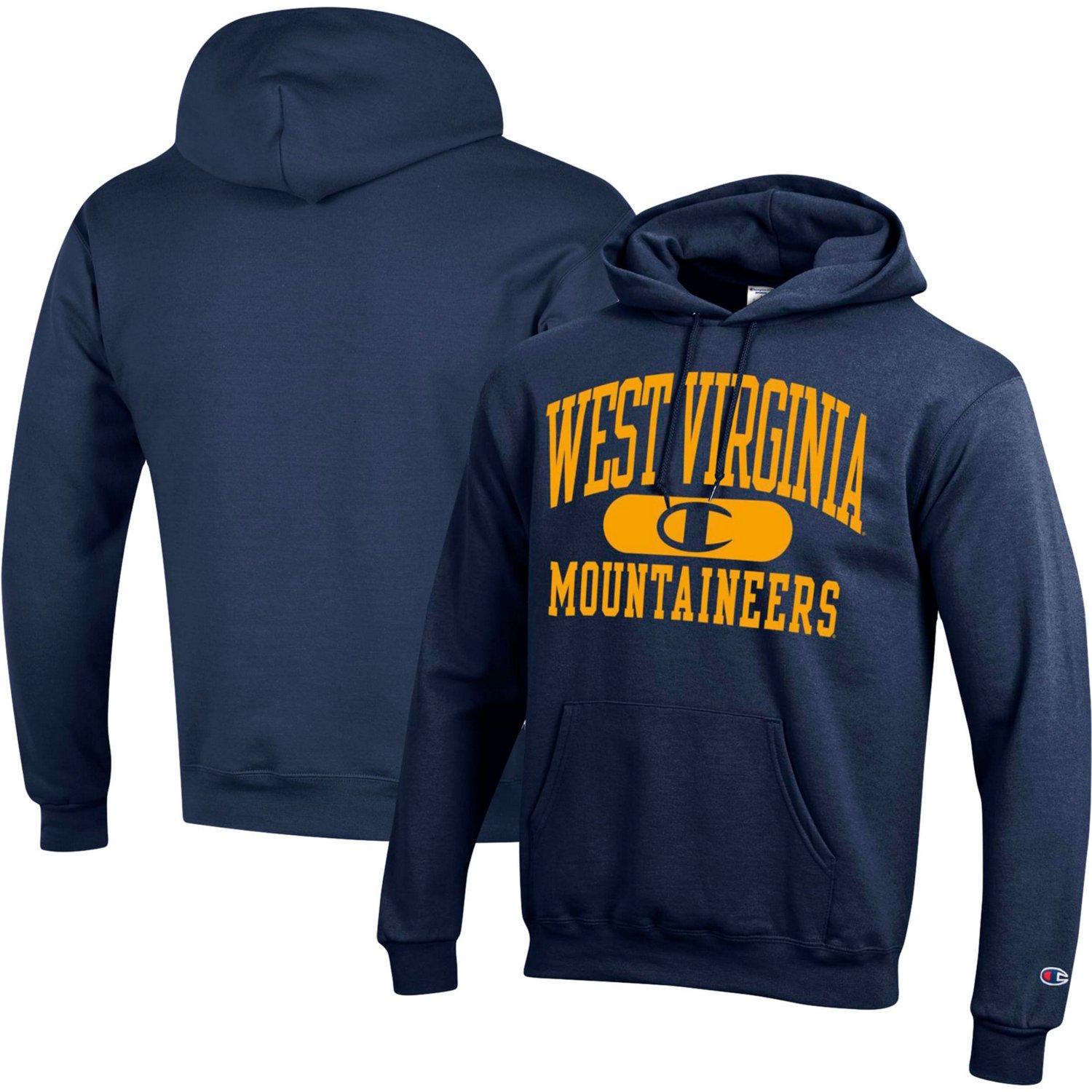 Champion West Virginia Mountaineers Arch Pill Pullover Hoodie - view number 1