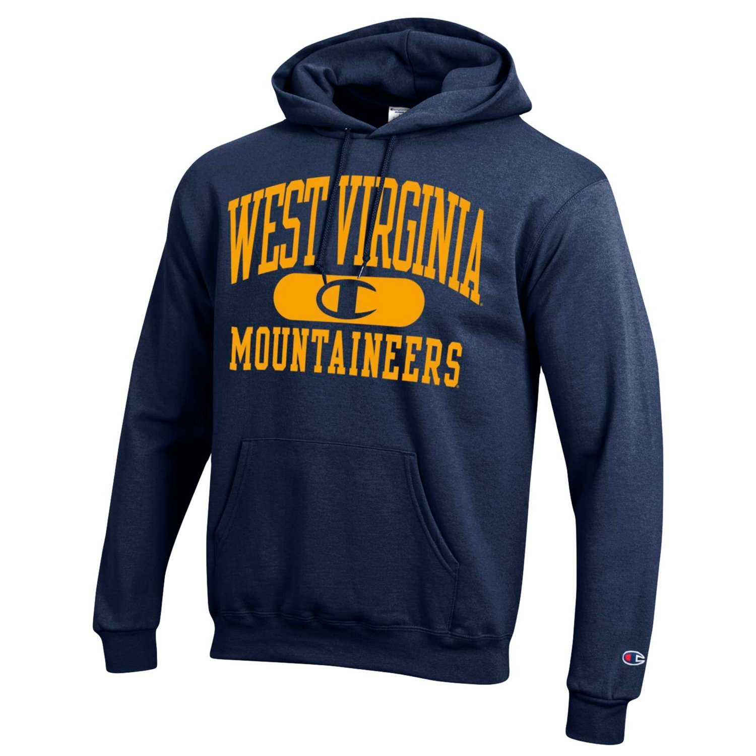 Champion West Virginia Mountaineers Arch Pill Pullover Hoodie - view number 2