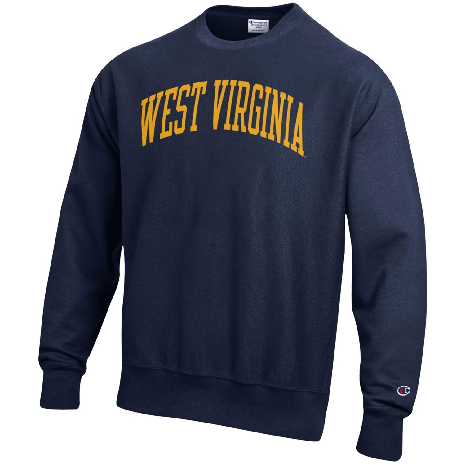 Champion West Virginia Mountaineers Arch Reverse Weave Pullover Sweatshirt - view number 2
