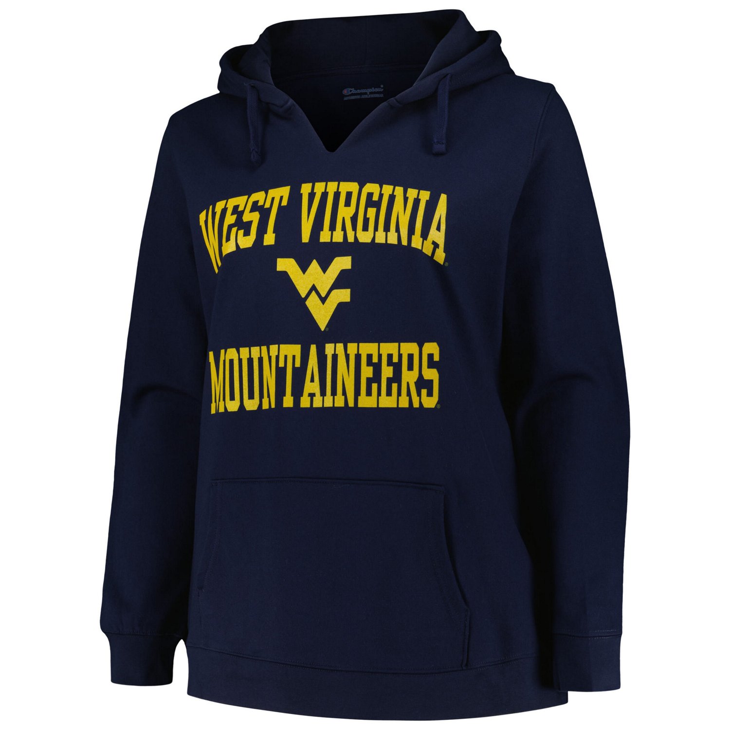 Champion West Virginia Mountaineers Plus Size Heart  Soul Notch Neck Pullover - view number 2