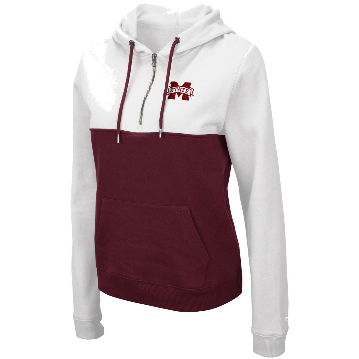 Colosseum /Maroon Mississippi State Bulldogs Aidan Lightweight Half-Zip Hoodie
