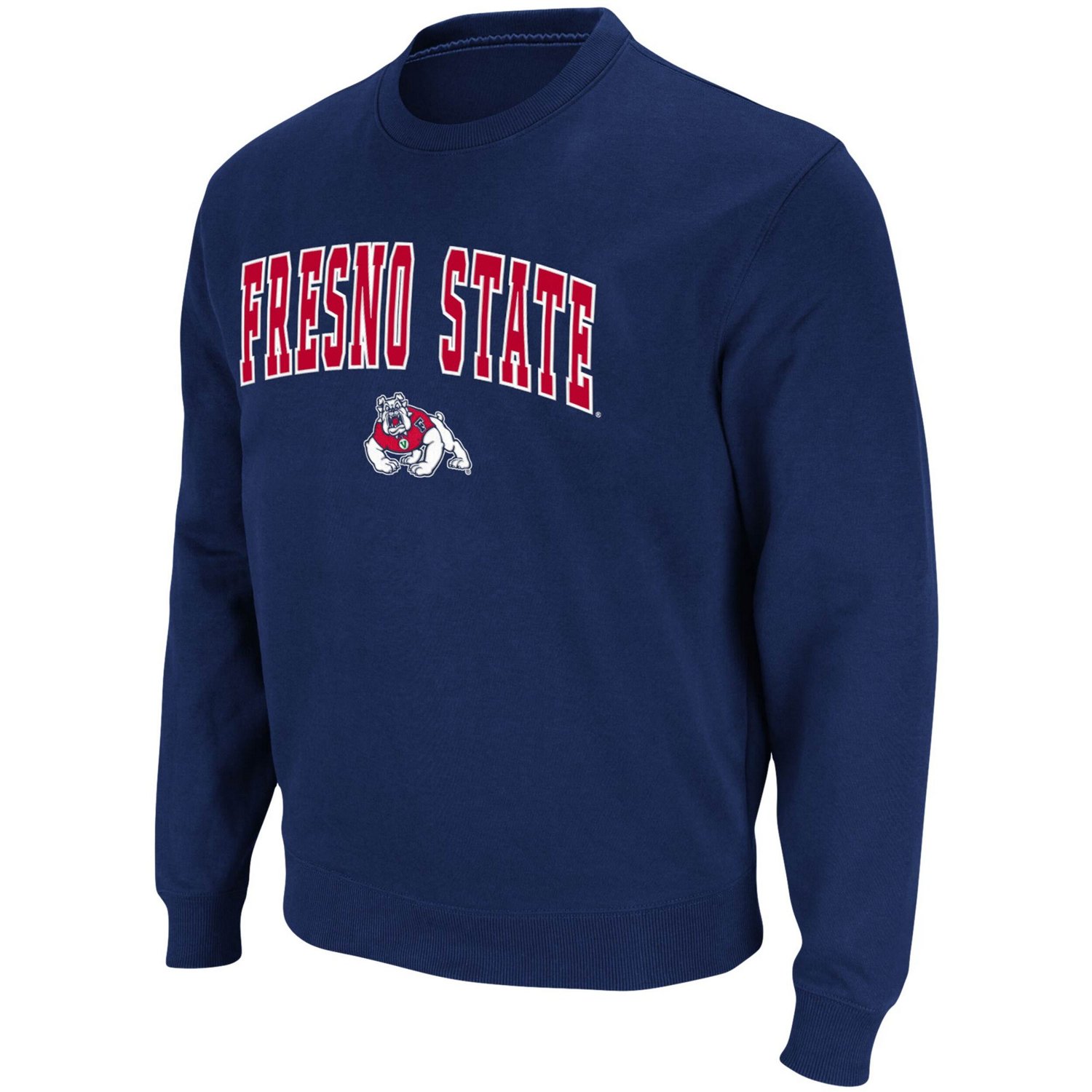 Colosseum Fresno State Bulldogs Arch  Logo Tackle Twill Pullover Sweatshirt                                                      - view number 2