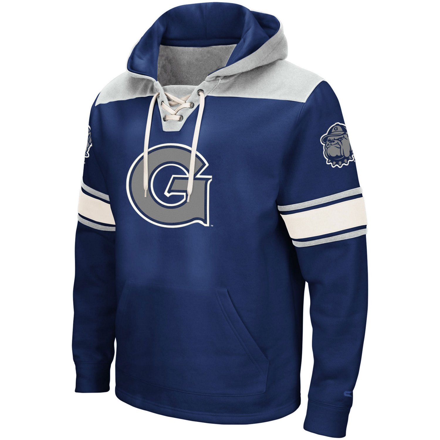 Colosseum Georgetown Hoyas 20 Lace-Up Pullover Hoodie - view number 2