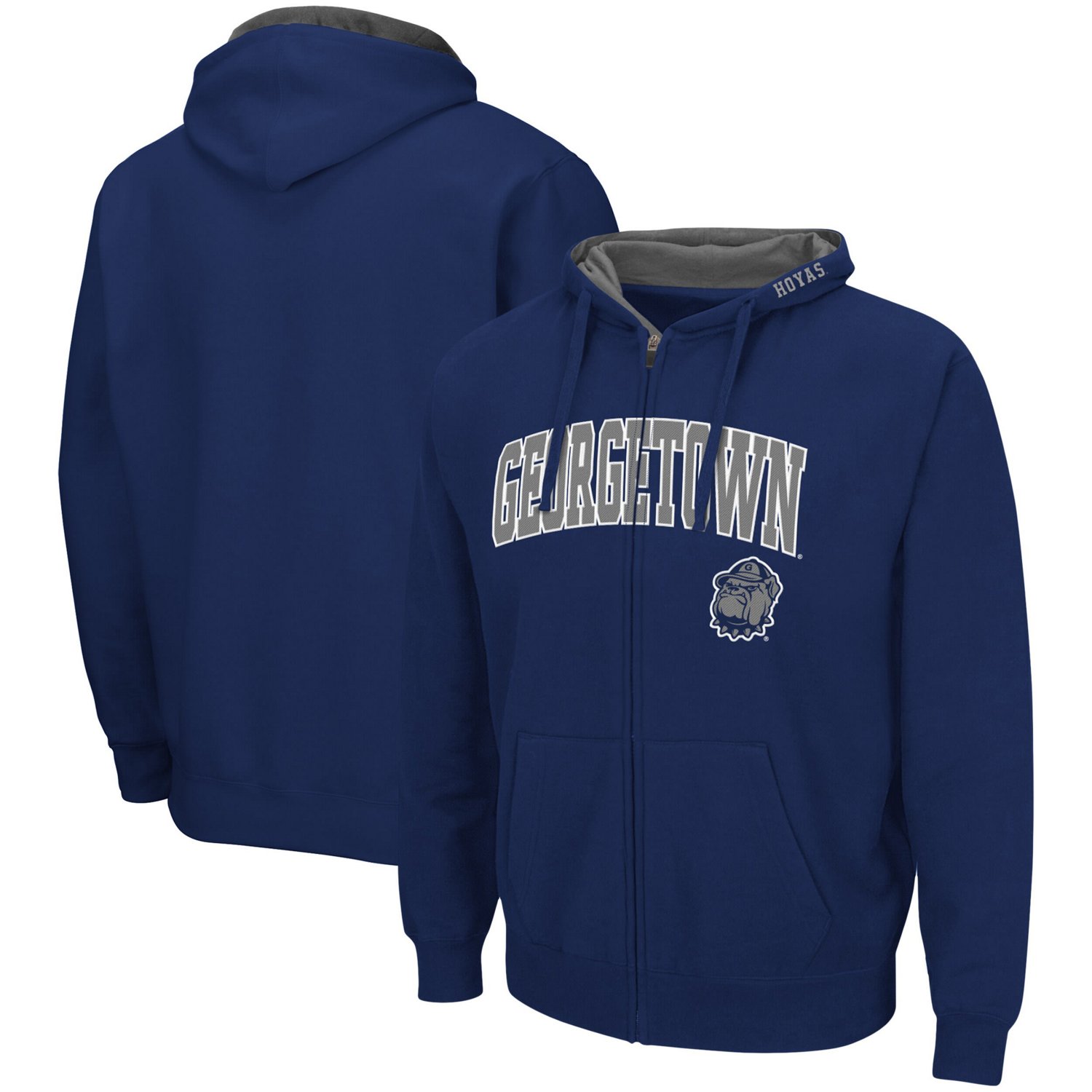 Colosseum Georgetown Hoyas Arch  Logo 30 Full-Zip Hoodie                                                                         - view number 1