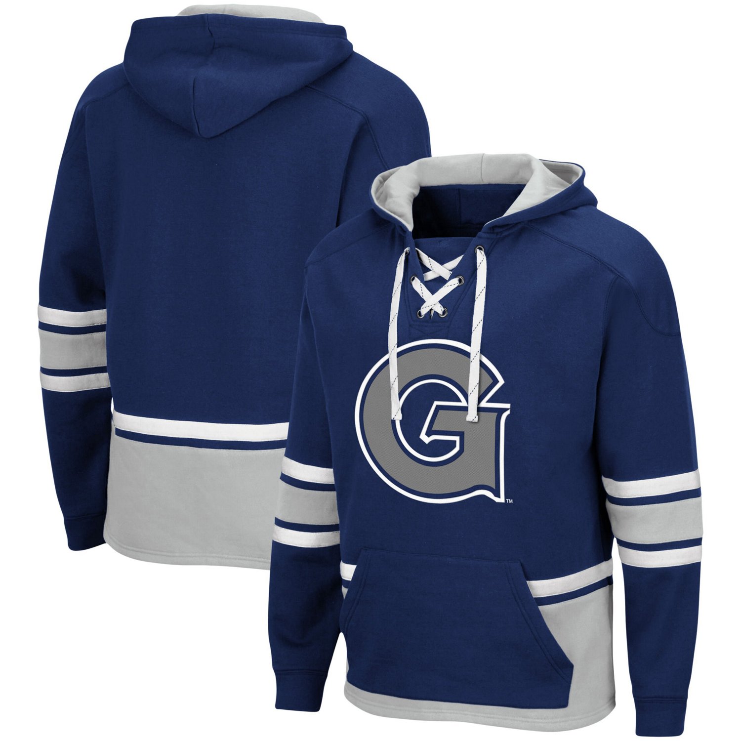 Colosseum Georgetown Hoyas Lace Up 30 Pullover Hoodie