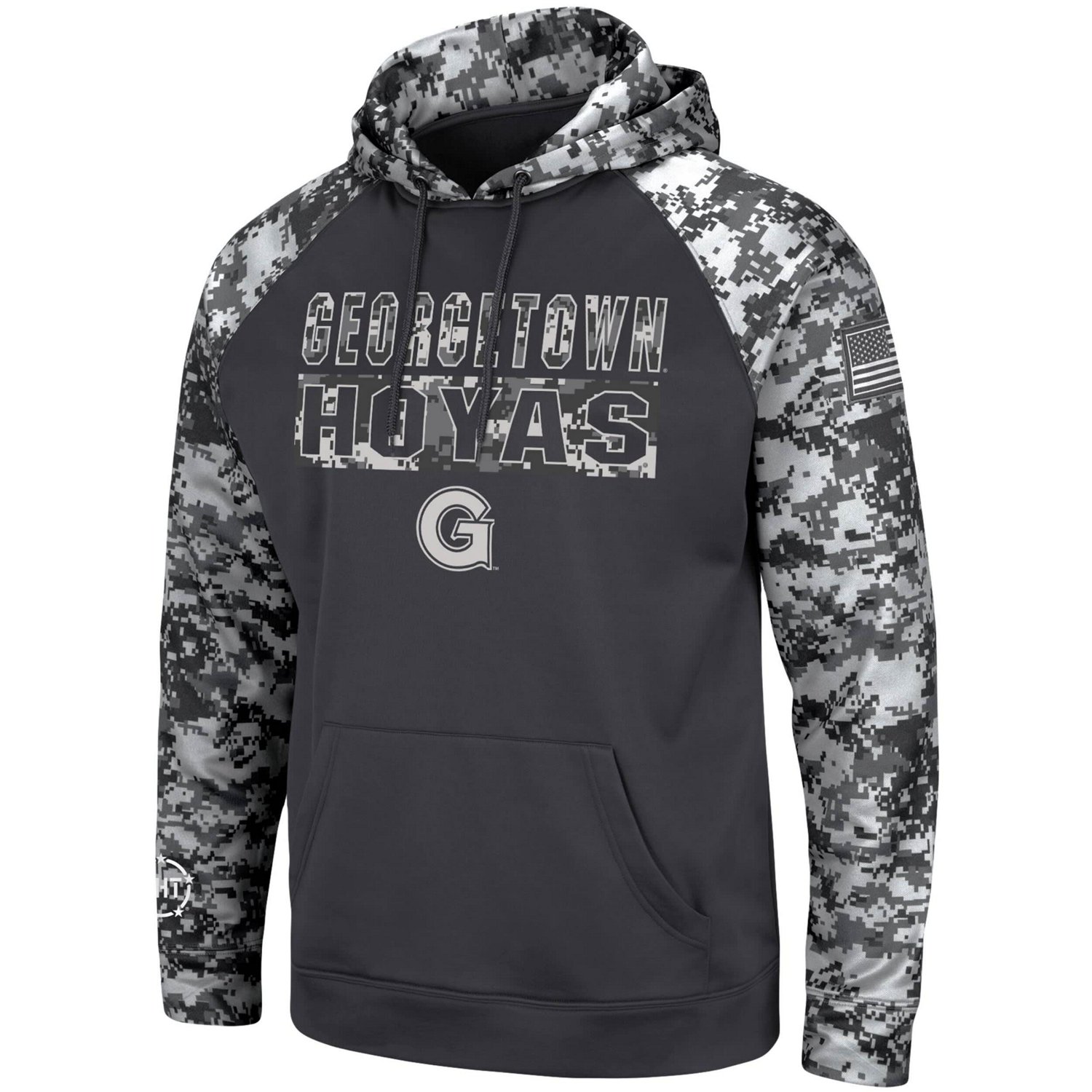 Colosseum Georgetown Hoyas OHT Military Appreciation Digital Camo Pullover Hoodie                                                - view number 2