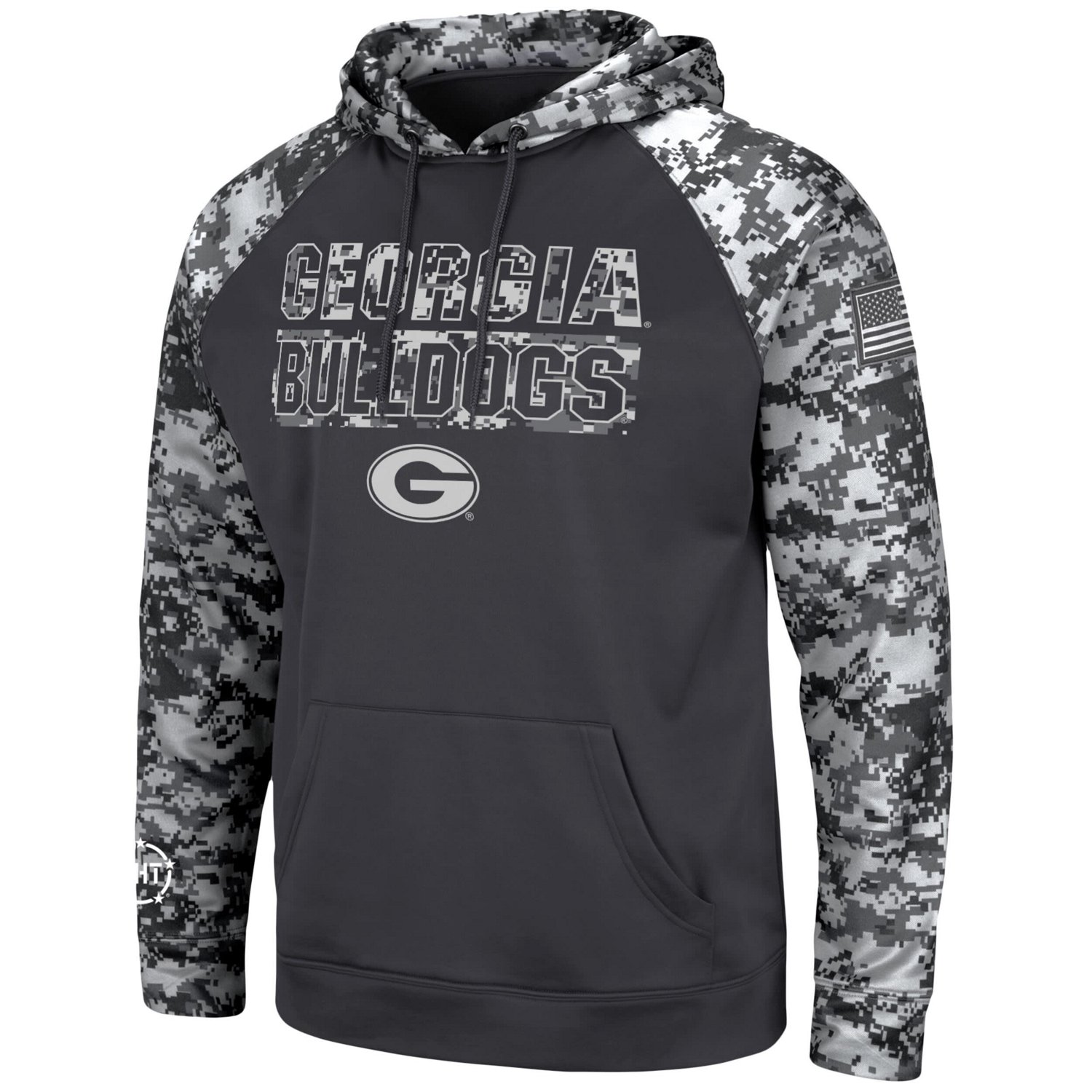 Colosseum Georgia Bulldogs OHT Military Appreciation Digital Camo Pullover Hoodie