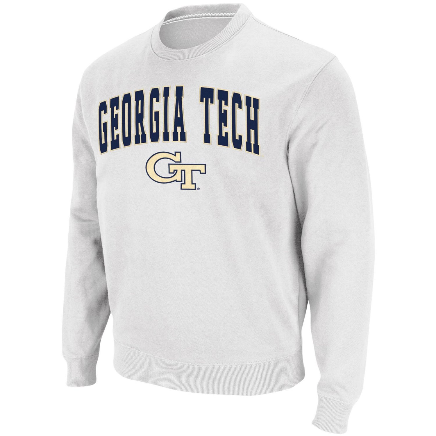 Colosseum Georgia Tech Yellow Jackets Arch  Logo Tackle Twill Pullover Sweatshirt                                                - view number 2