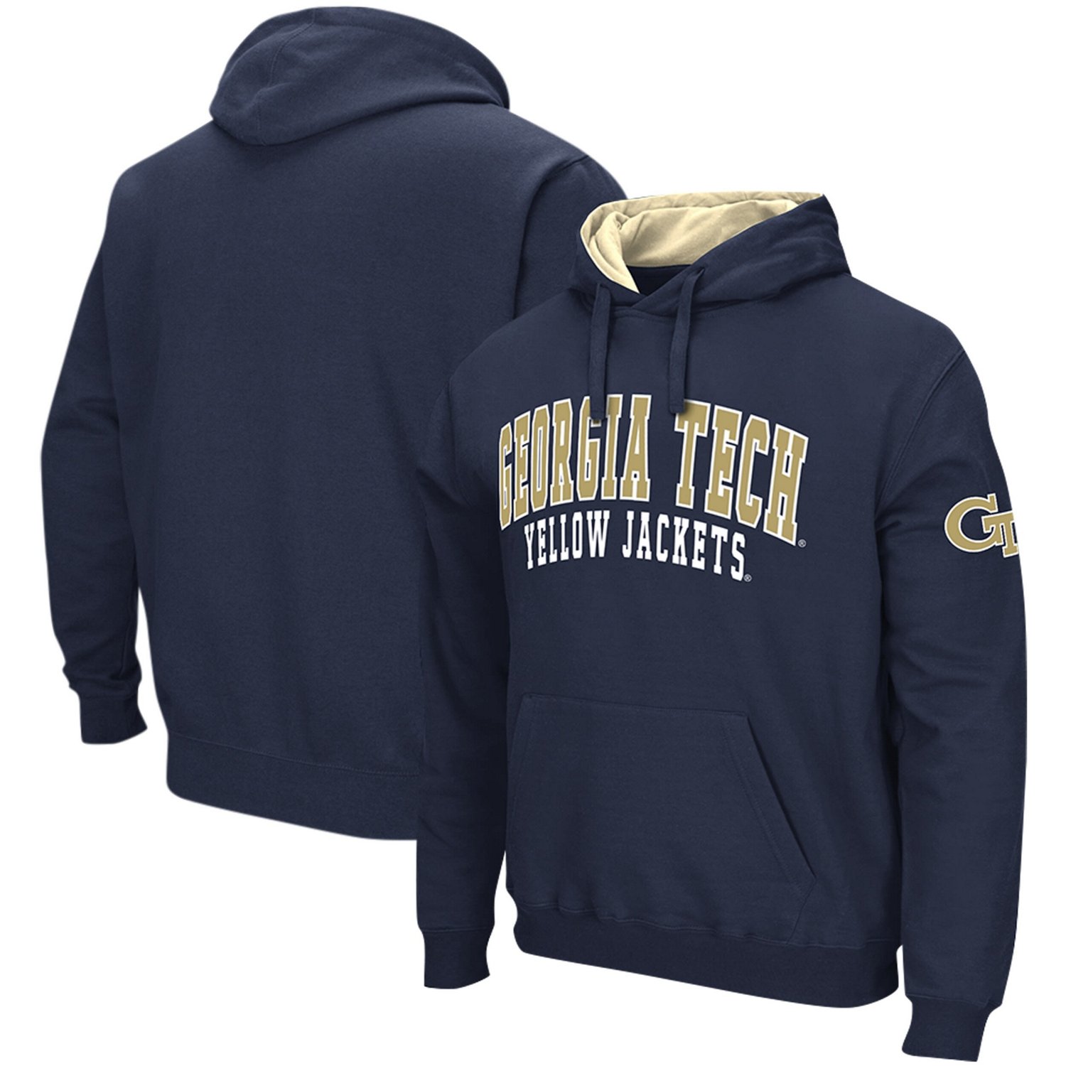 Colosseum Georgia Tech Yellow Jackets Double Arch Pullover Hoodie