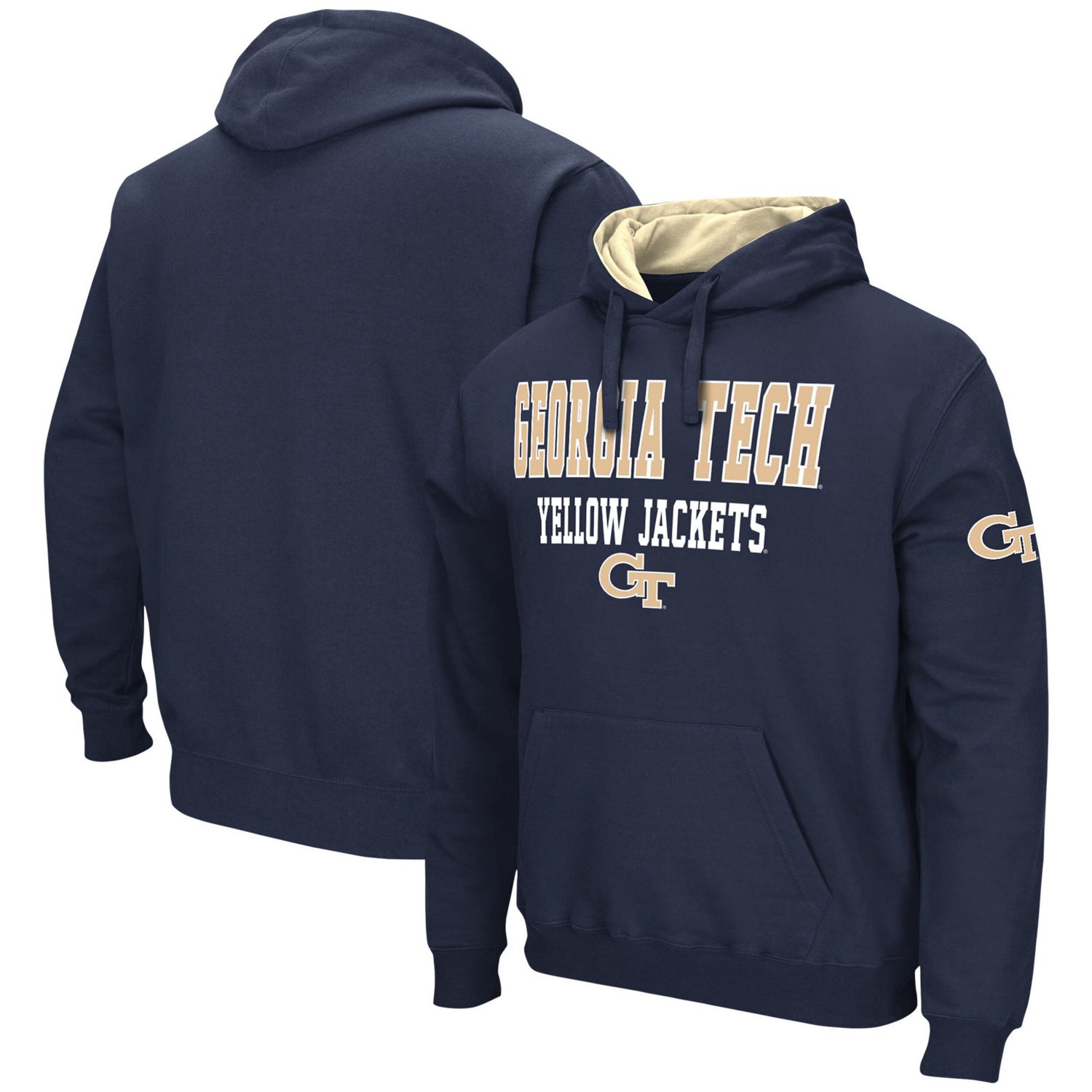 Colosseum Georgia Tech Yellow Jackets Sunrise Pullover Hoodie
