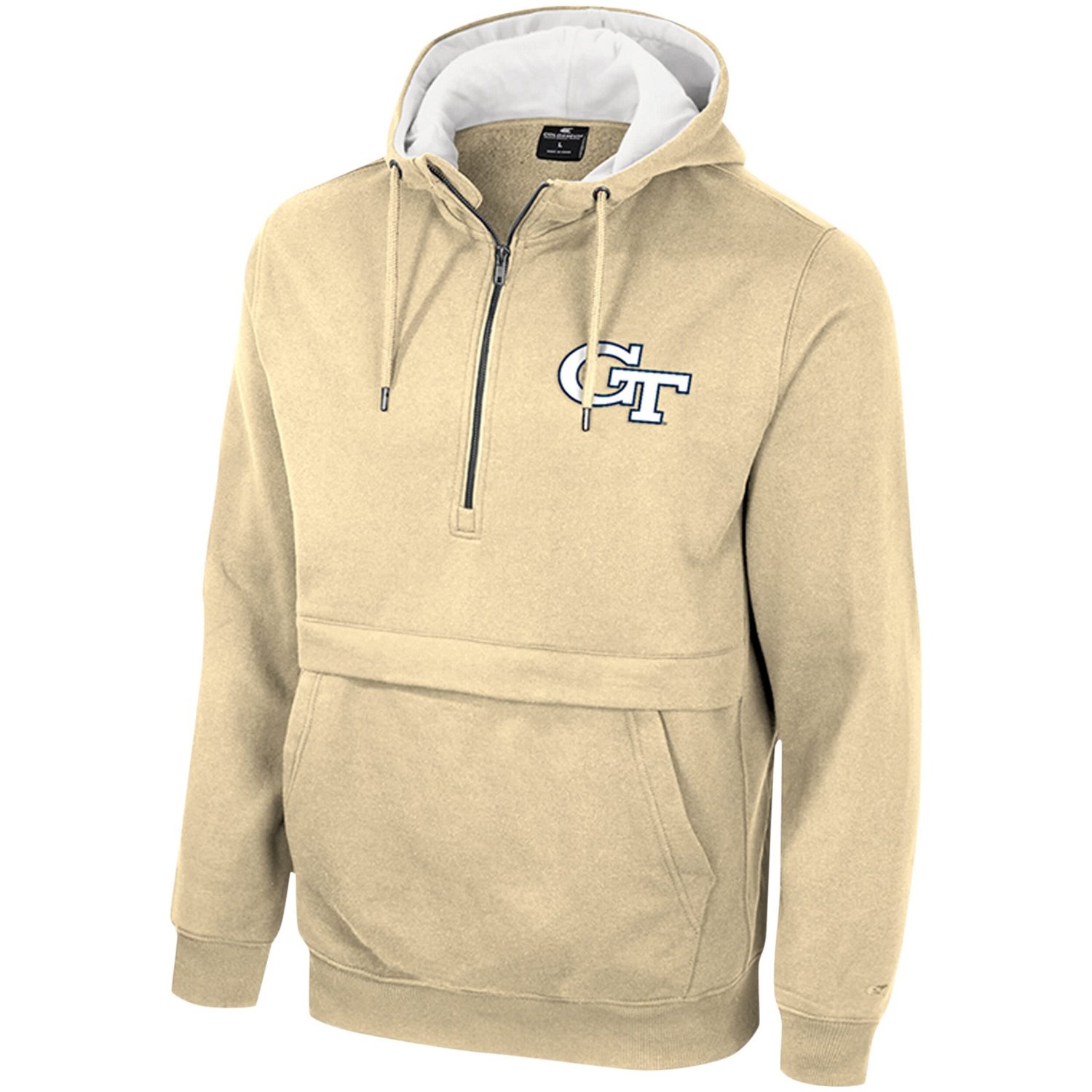 Colosseum Georgia Tech Yellow Jackets Team Half-Zip Pullover Hoodie                                                              - view number 2