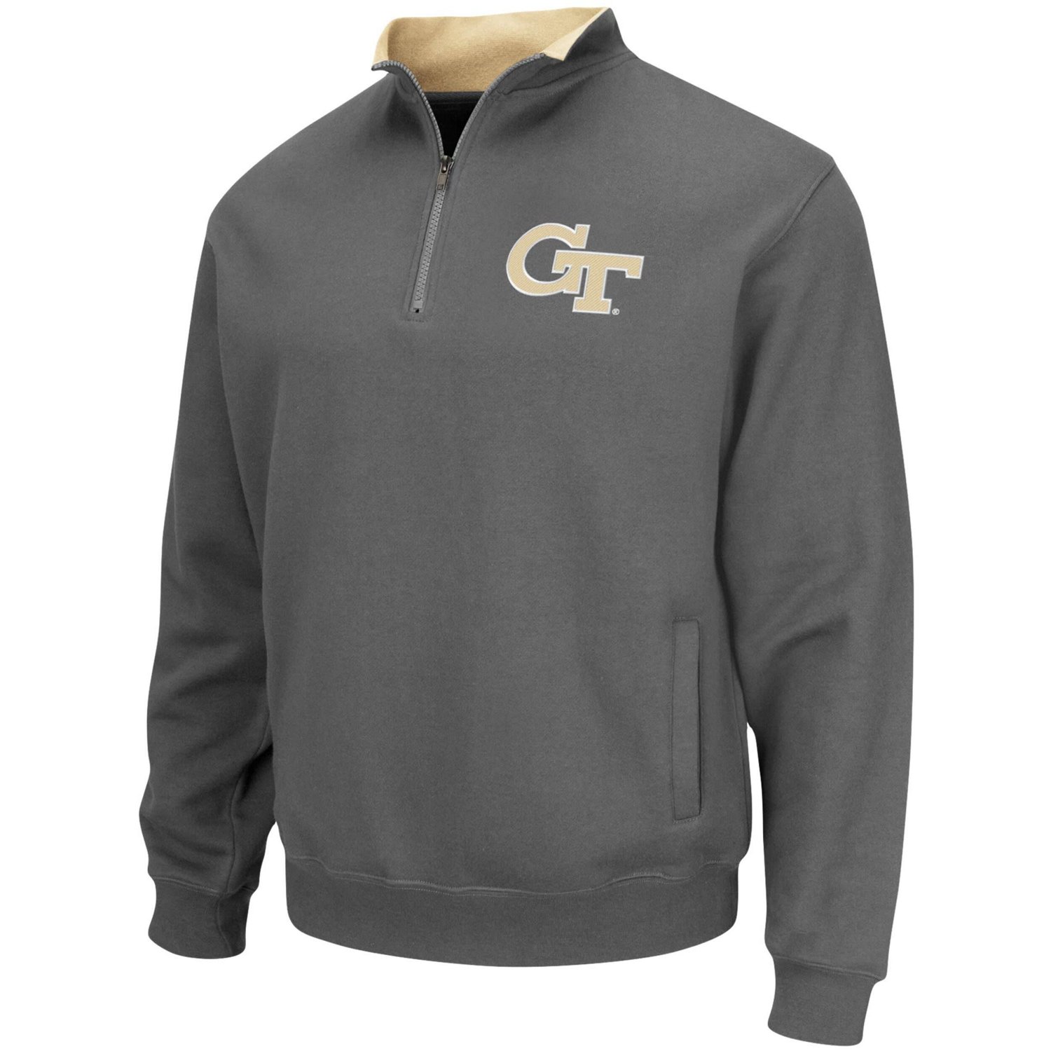 Colosseum Georgia Tech Yellow Jackets Tortugas Logo Quarter-Zip Pullover Jacket                                                  - view number 2