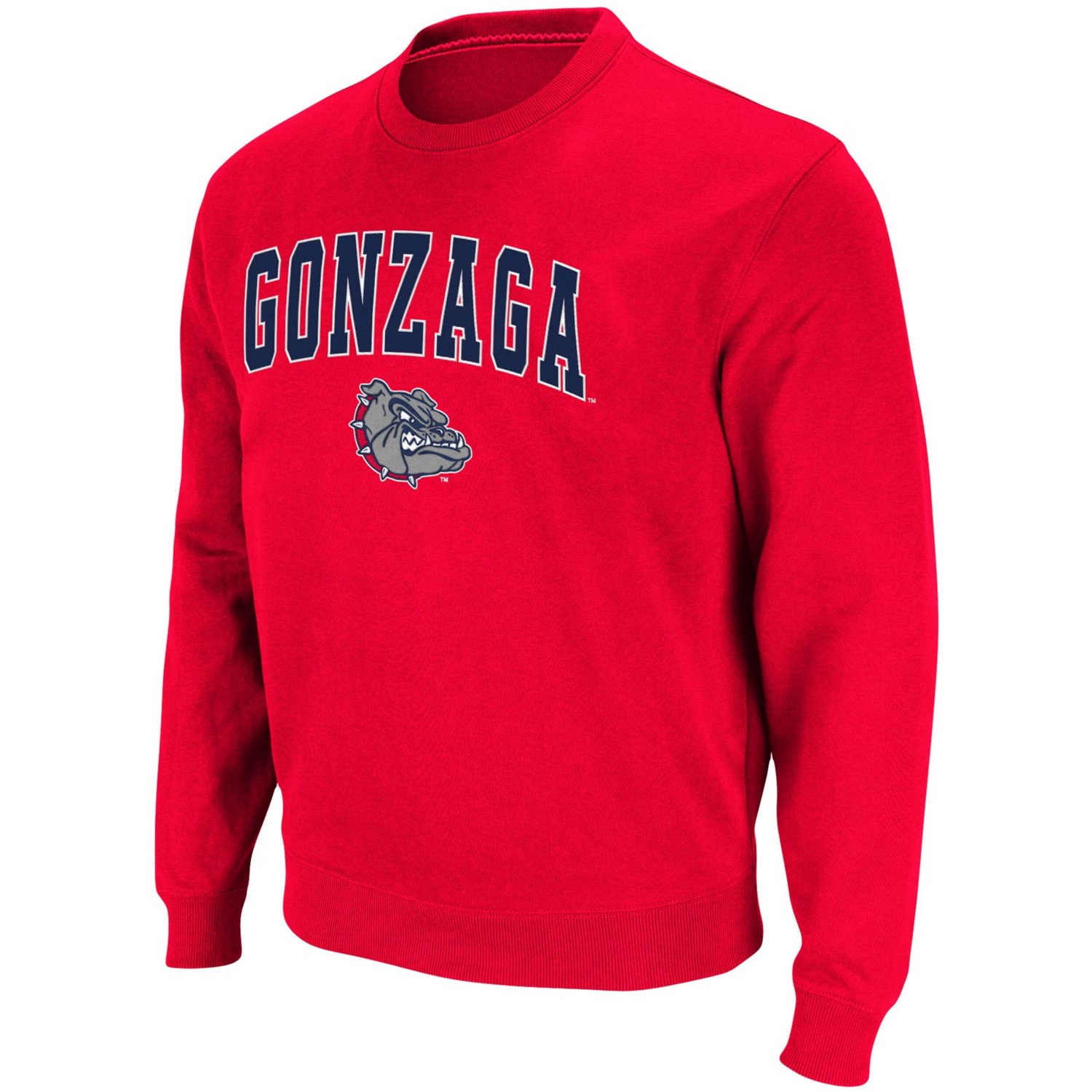 Colosseum Gonzaga Bulldogs Arch  Logo Tackle Twill Pullover Sweatshirt - view number 2