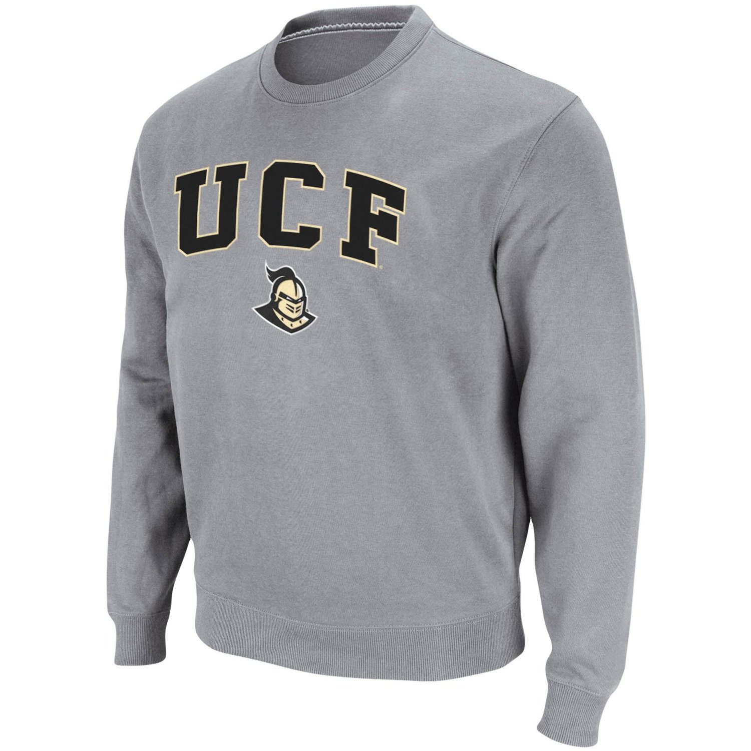 Colosseum Heathered Gray UCF Knights Arch  Logo Tackle Twill Pullover Sweatshirt                                                 - view number 2