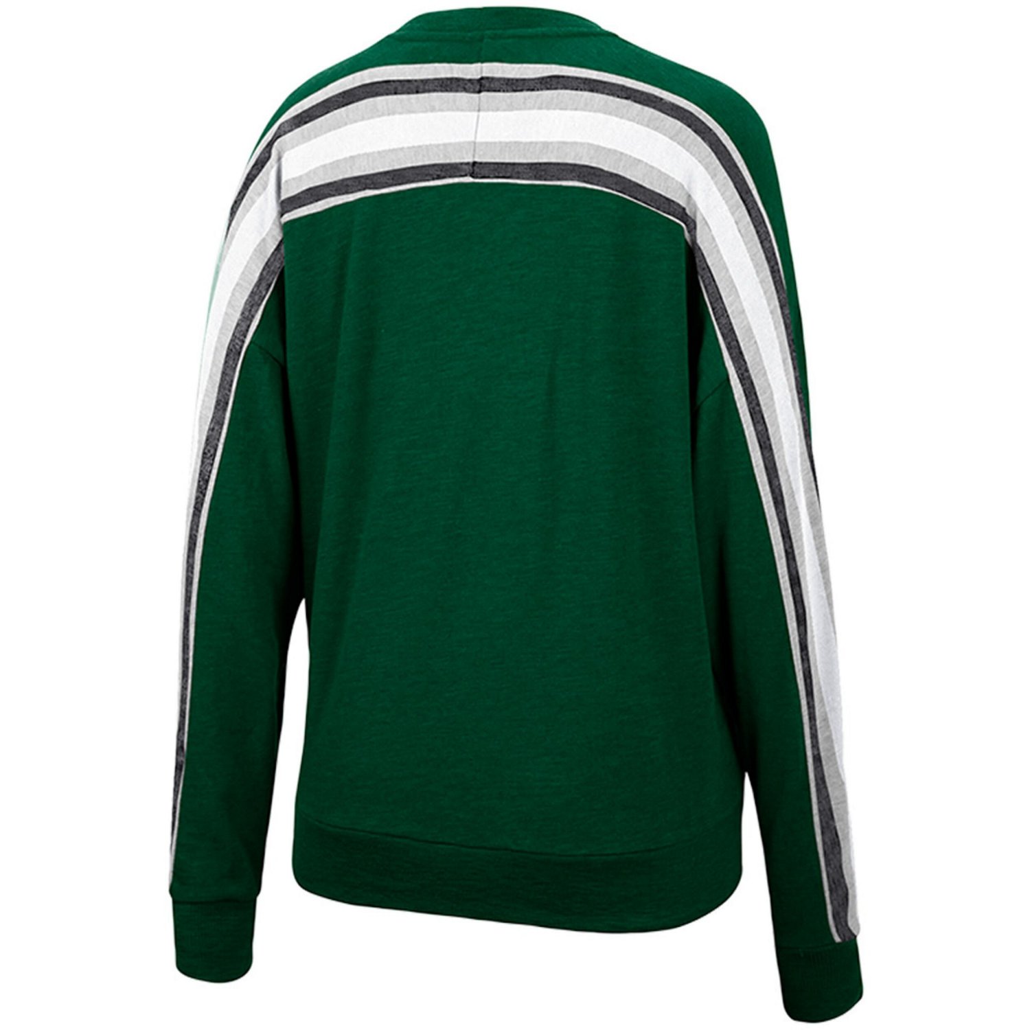 Colosseum Heathered Michigan State Spartans Team Oversized Pullover Sweatshirt                                                   - view number 3