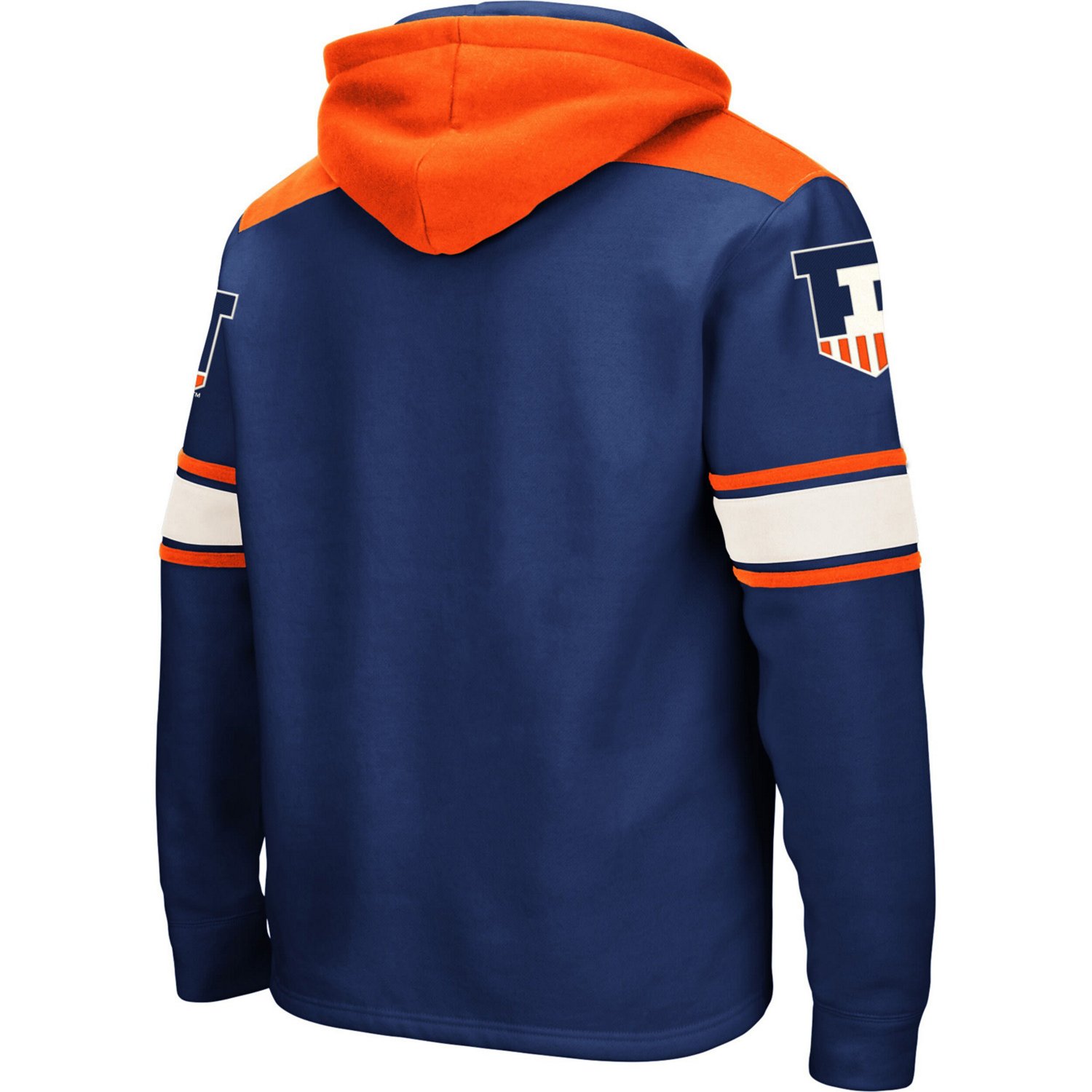 Colosseum Illinois Fighting Illini 20 Lace-Up Pullover Hoodie