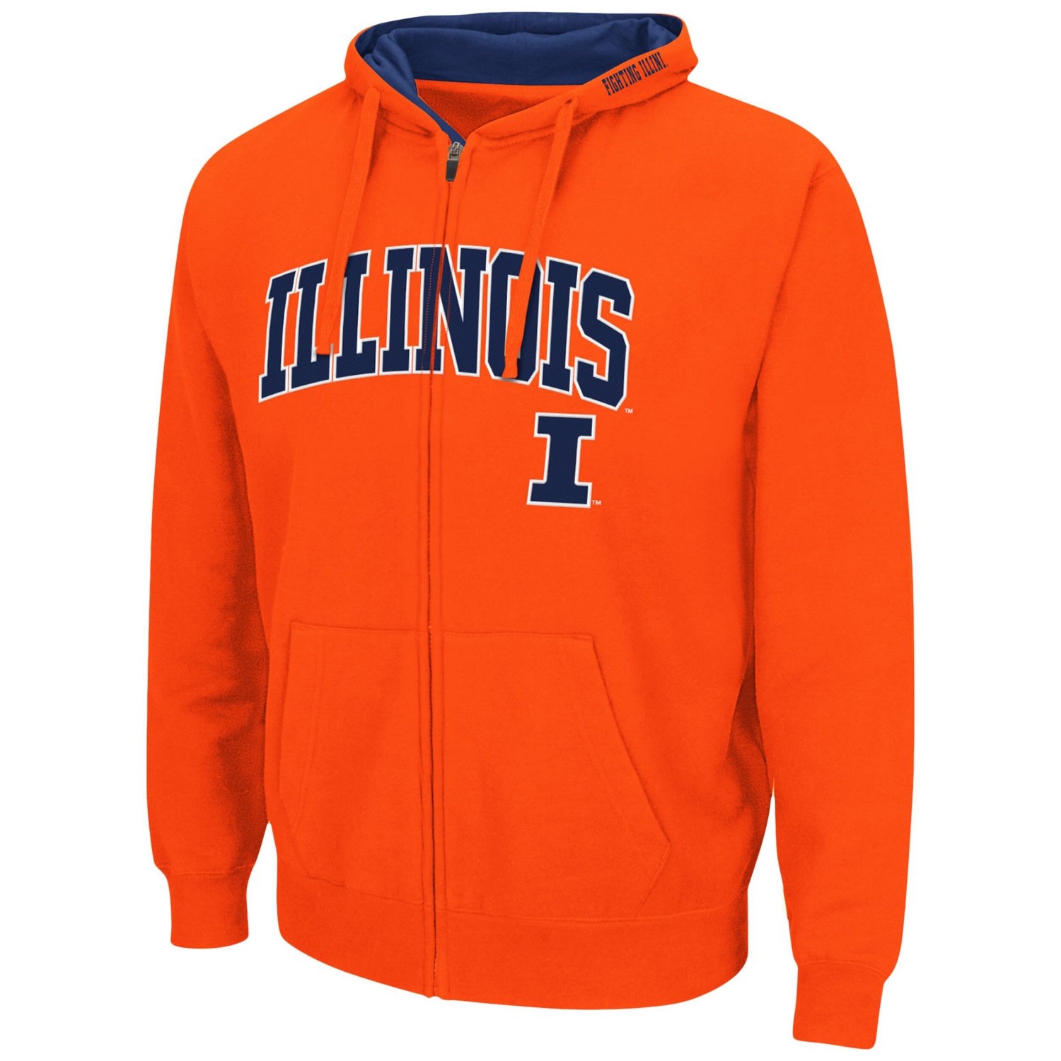 Colosseum Illinois Fighting Illini Arch  Logo 30 Full-Zip Hoodie - view number 2