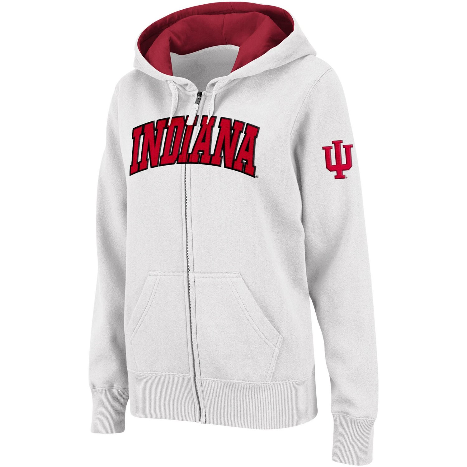 Colosseum Indiana Hoosiers Arched Name Full-Zip Hoodie