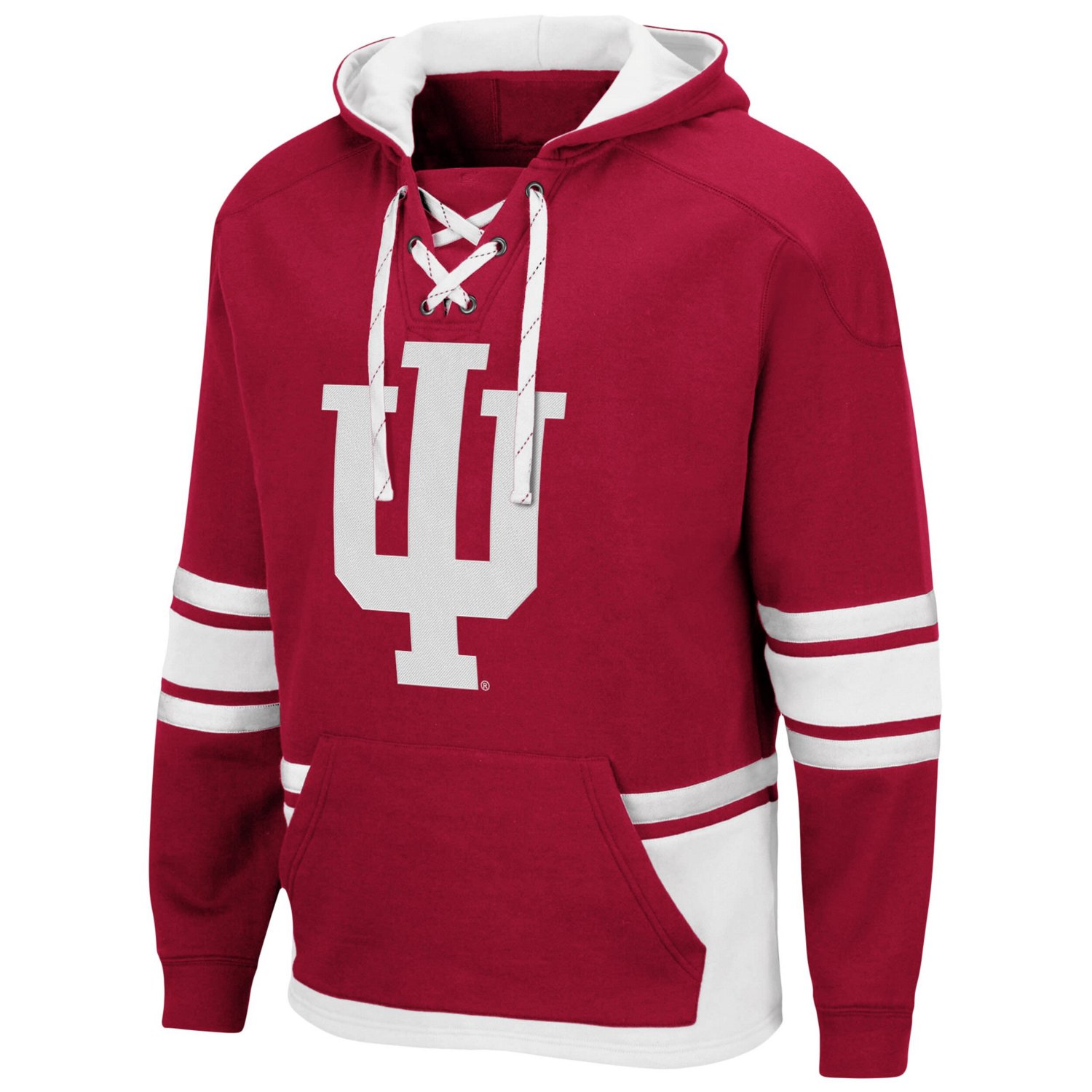 Colosseum Indiana Hoosiers Lace Up 30 Pullover Hoodie
