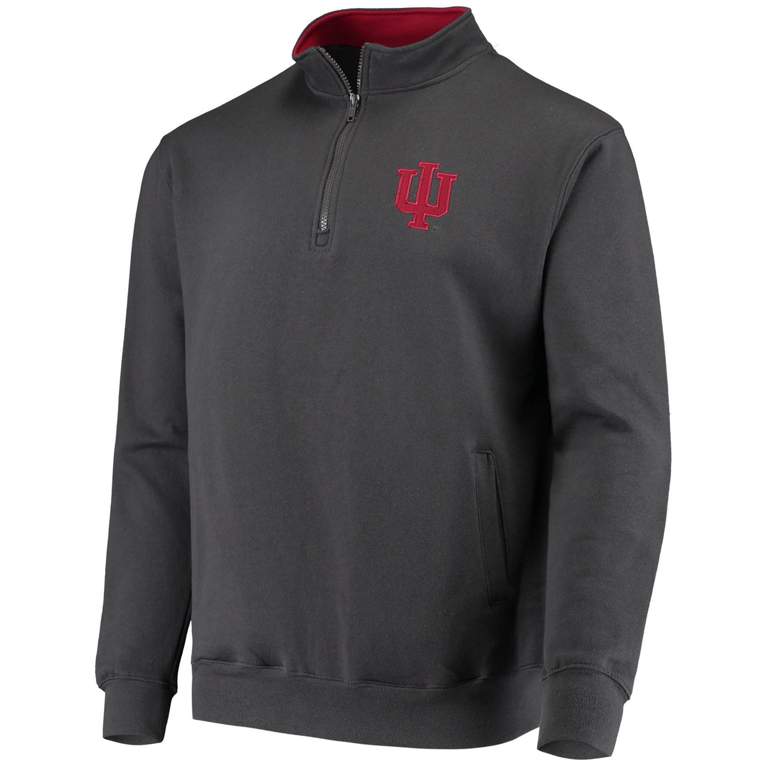 Colosseum Indiana Hoosiers Tortugas Logo Quarter-Zip Pullover Jacket