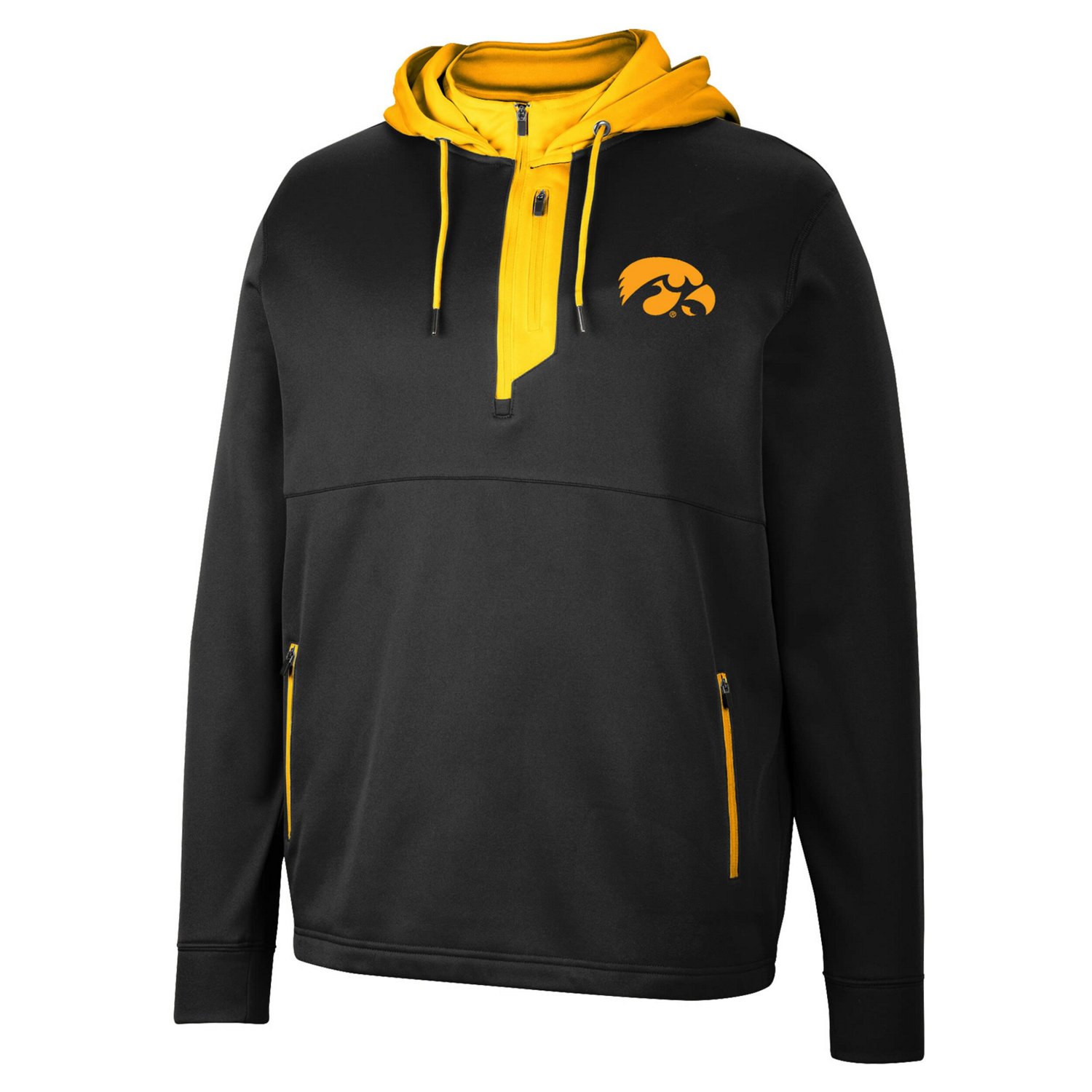 Colosseum Iowa Hawkeyes Luge 30 Quarter-Zip Hoodie                                                                               - view number 2