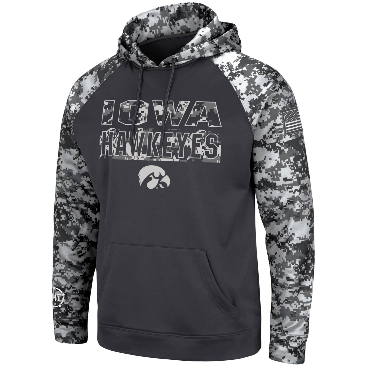 Colosseum Iowa Hawkeyes OHT Military Appreciation Digital Camo Pullover Hoodie                                                   - view number 2