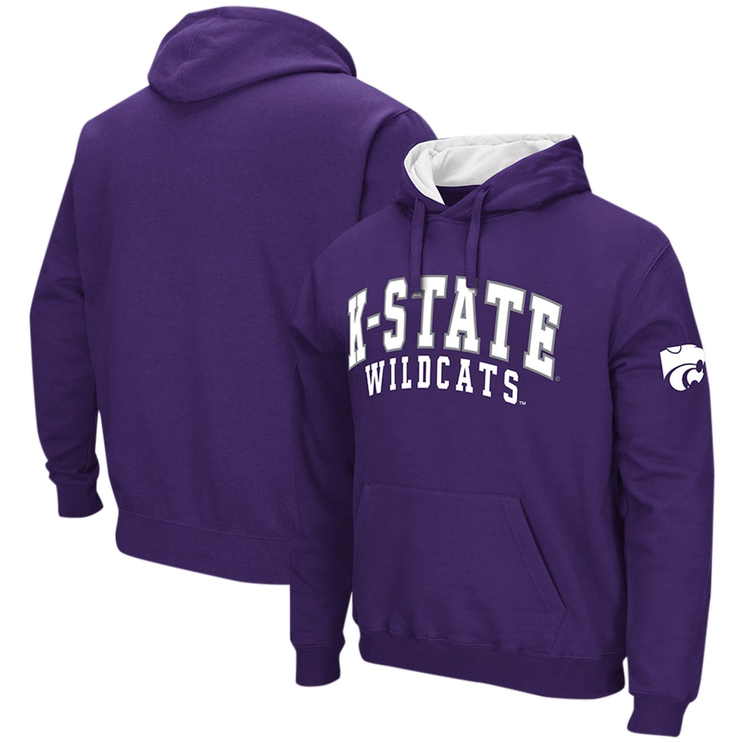 Colosseum Kansas State Wildcats Double Arch Pullover Hoodie